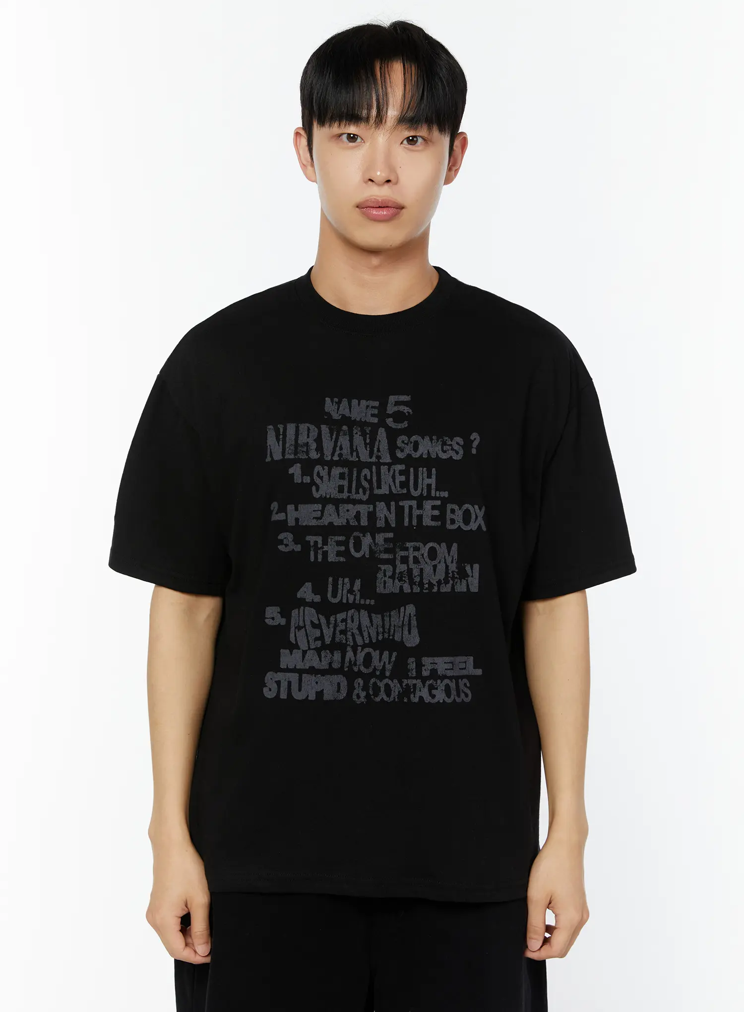 Men's Oversized Graphic Tee IU518 - Image 12