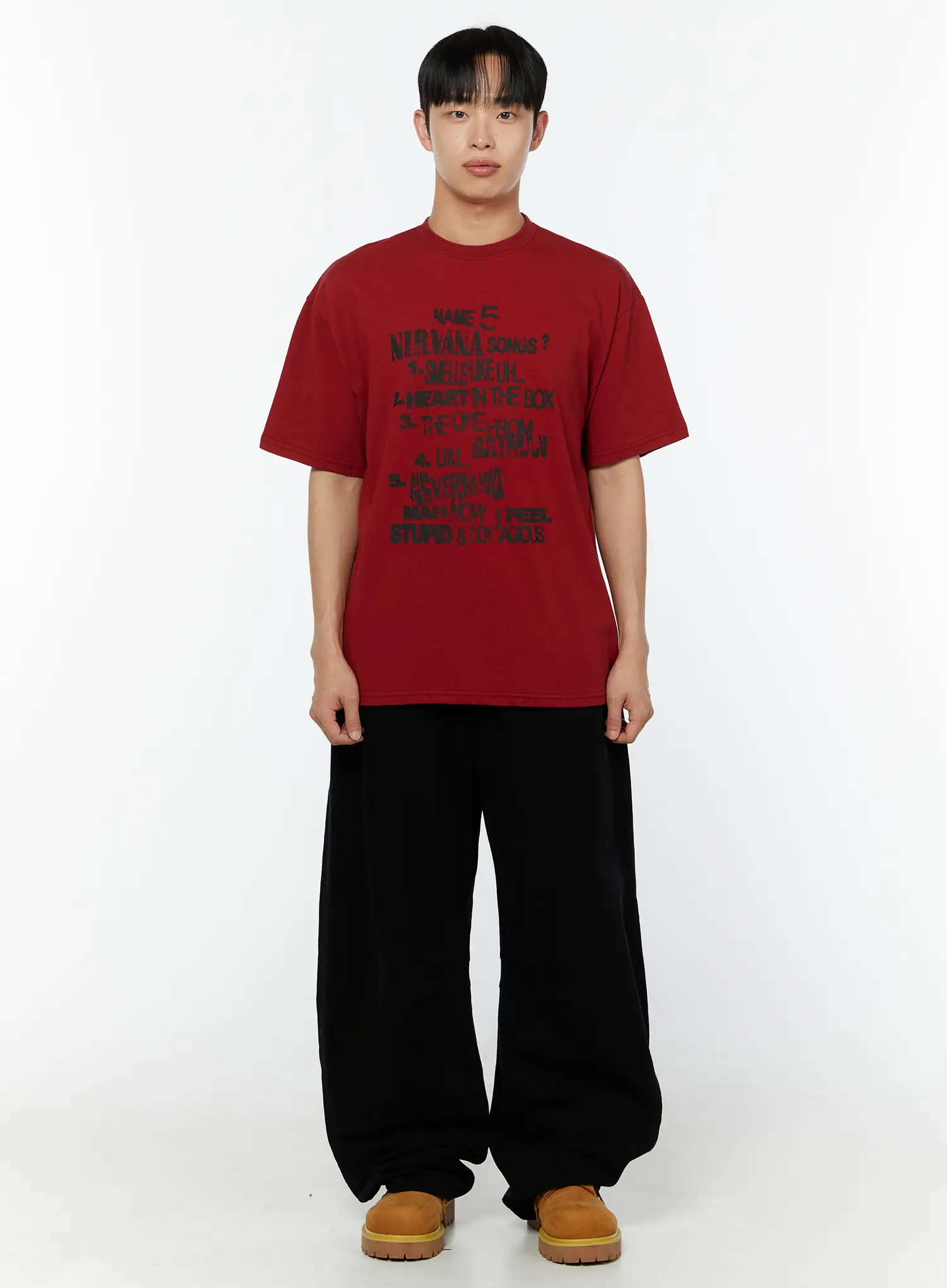 Men's Oversized Graphic Tee IU518 - Image 3