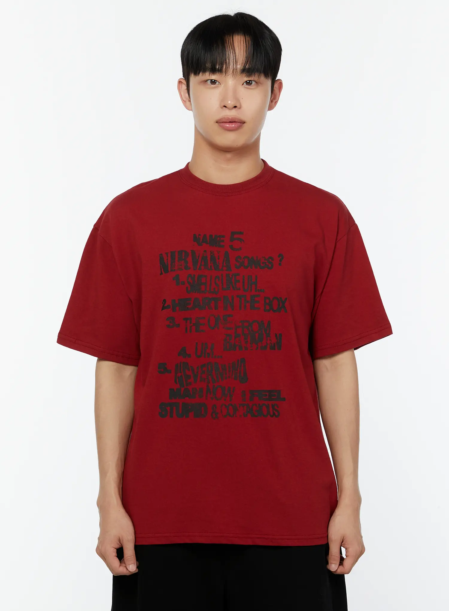 Men's Oversized Graphic Tee IU518 - Image 9