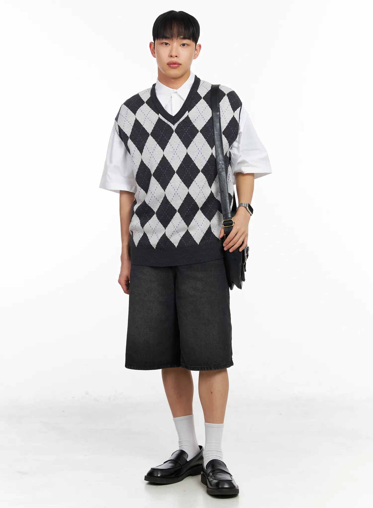 Men's Oversized Pocket Crop Shirt IA501 - Image 9