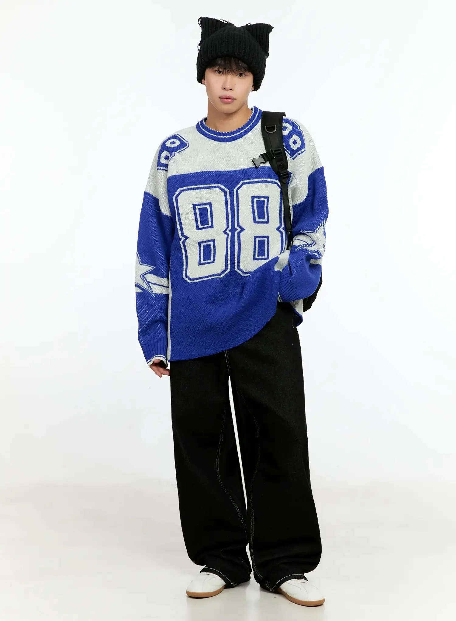 Men's Oversized Rugby Sweater IN506 - Image 14