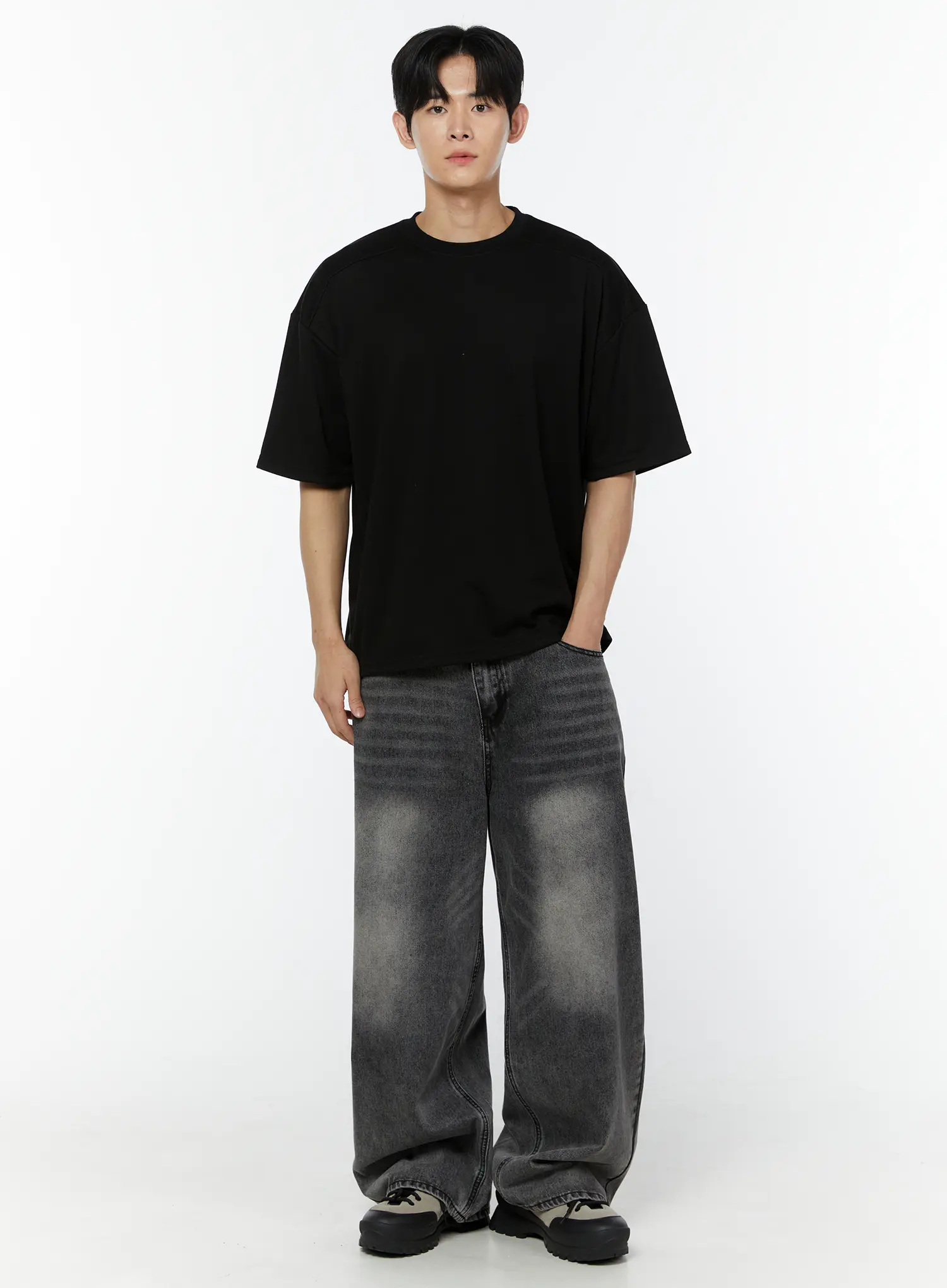 Men's Oversized Seamline T-Shirt IU504 - Image 7