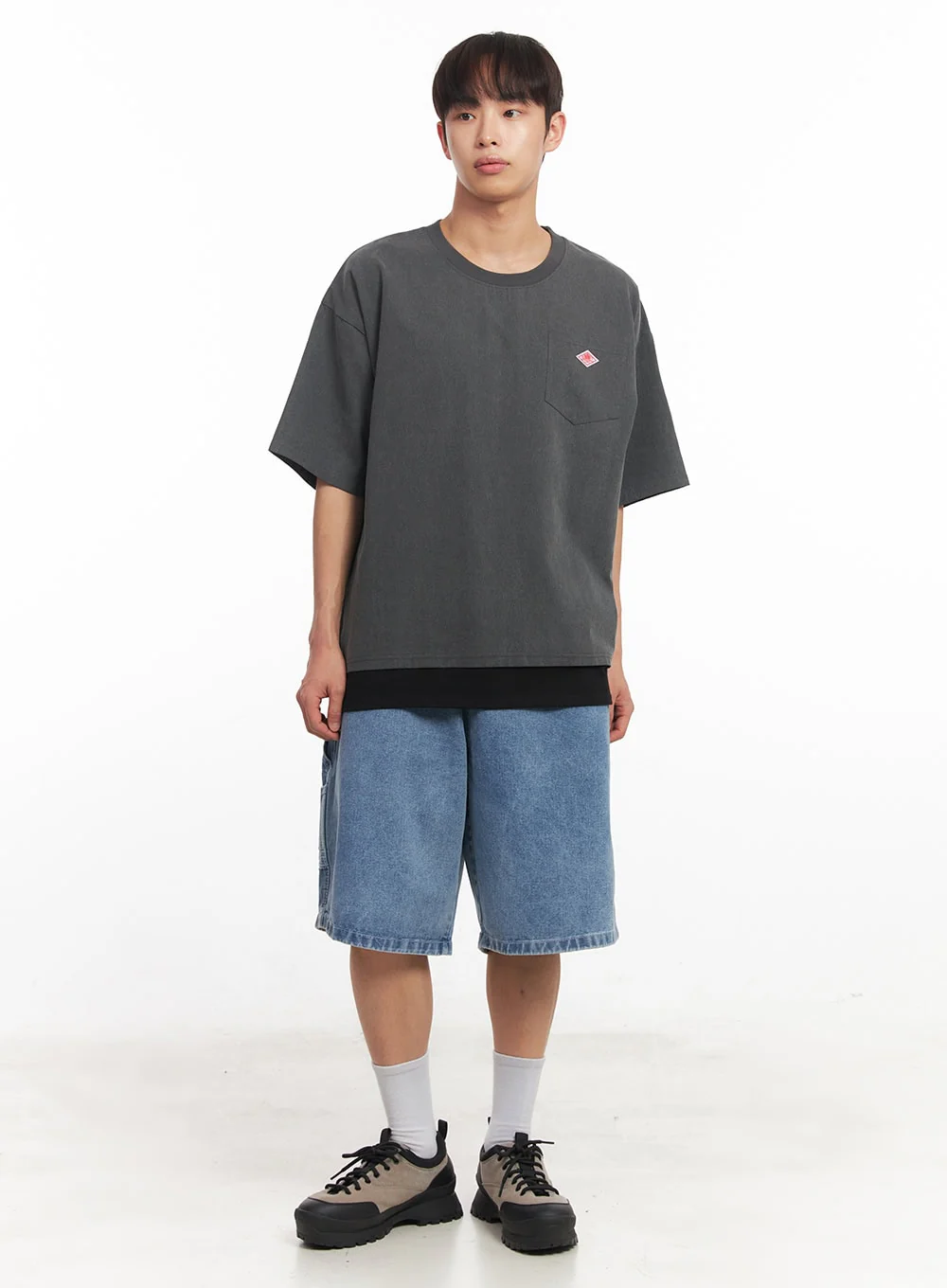 Men's Oversized Washed T-Shirt IA521 - Image 11