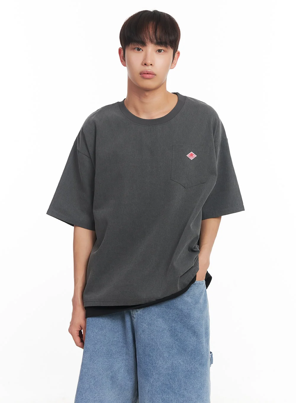 Men's Oversized Washed T-Shirt IA521 - Image 4