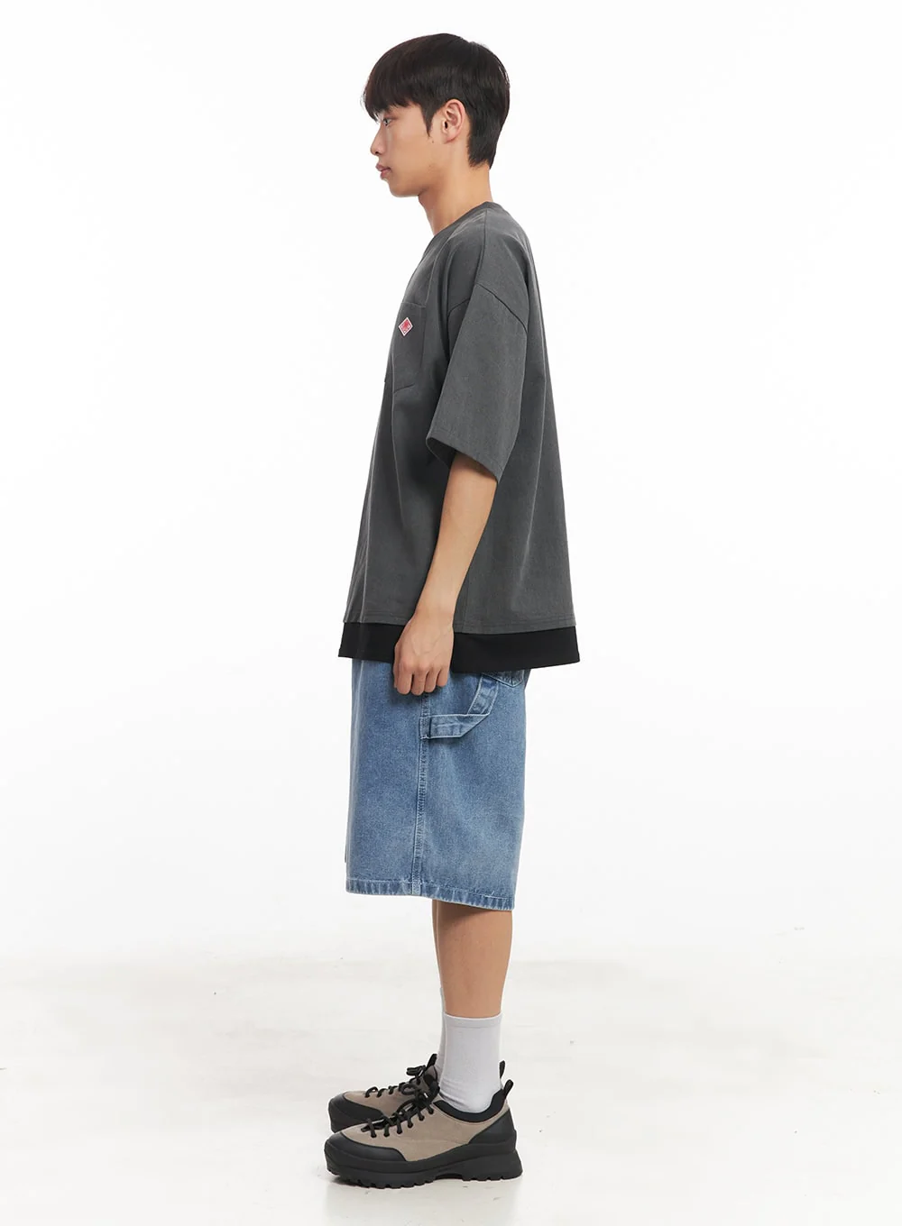Men's Oversized Washed T-Shirt IA521 - Image 9