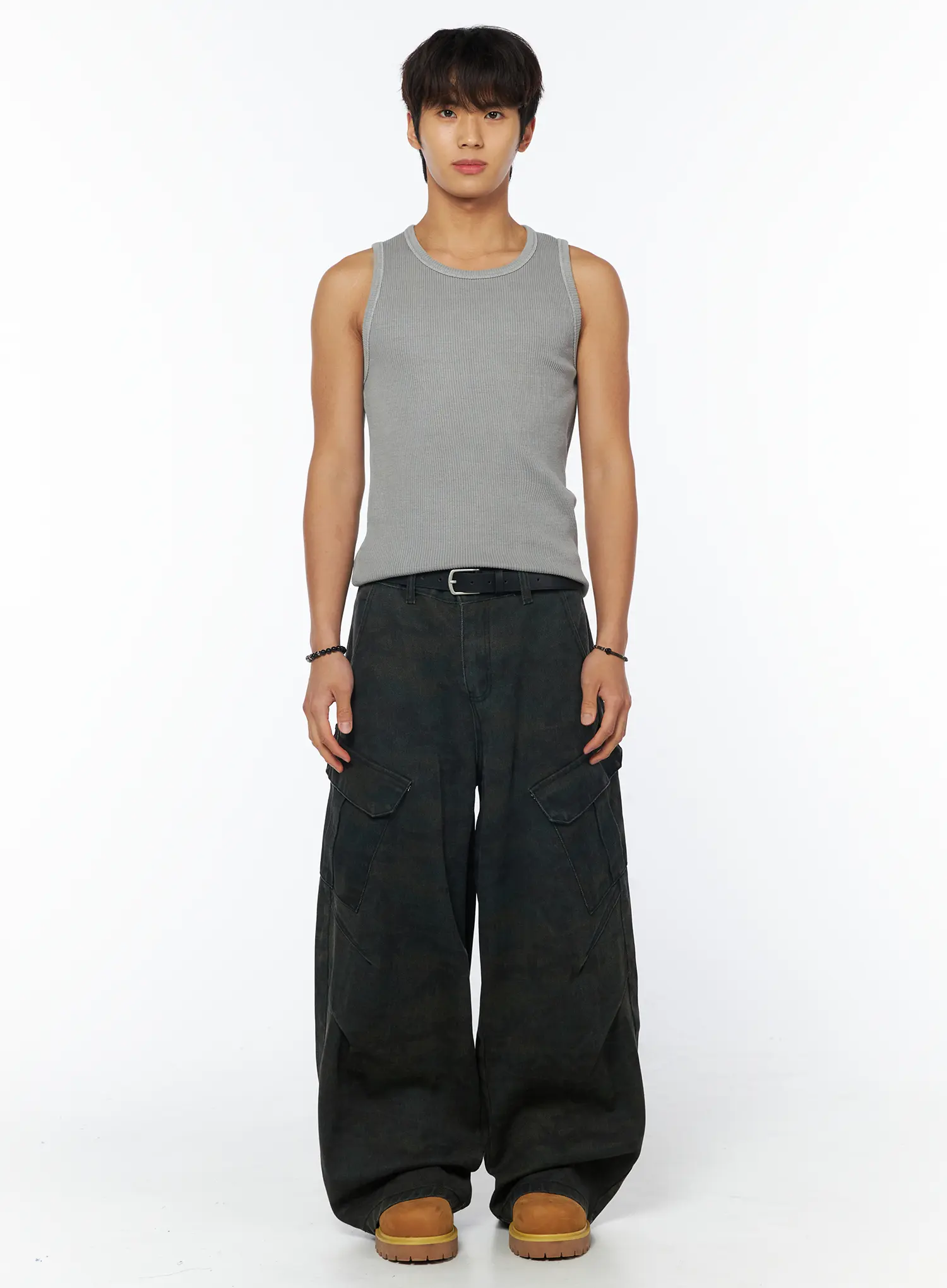 Men's Parachute Cargo Pants IU503 - Image 5