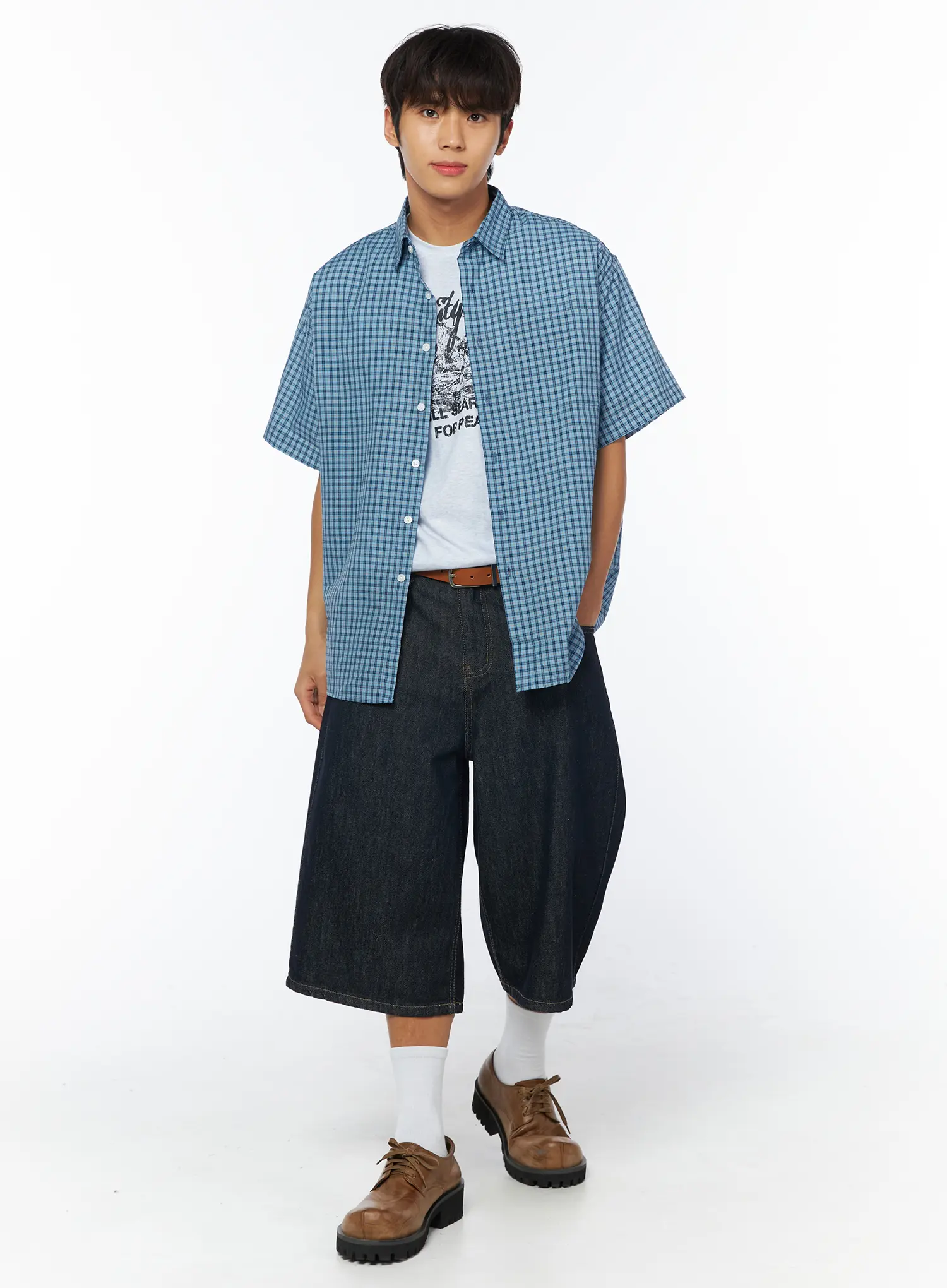 Men's Peaceful Field Graphic T-Shirt IY529 - Image 9