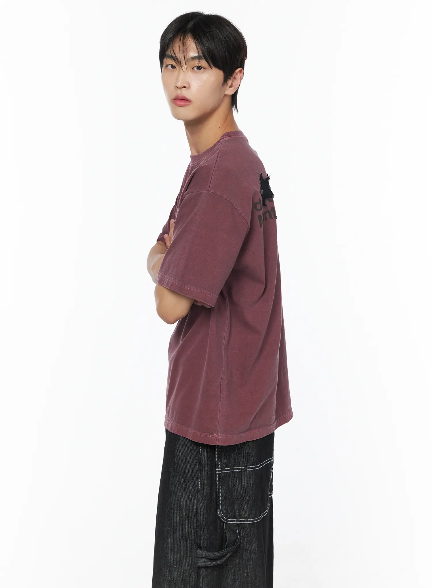 Men's Pigment Back Graphic Tee IU510 - Image 7
