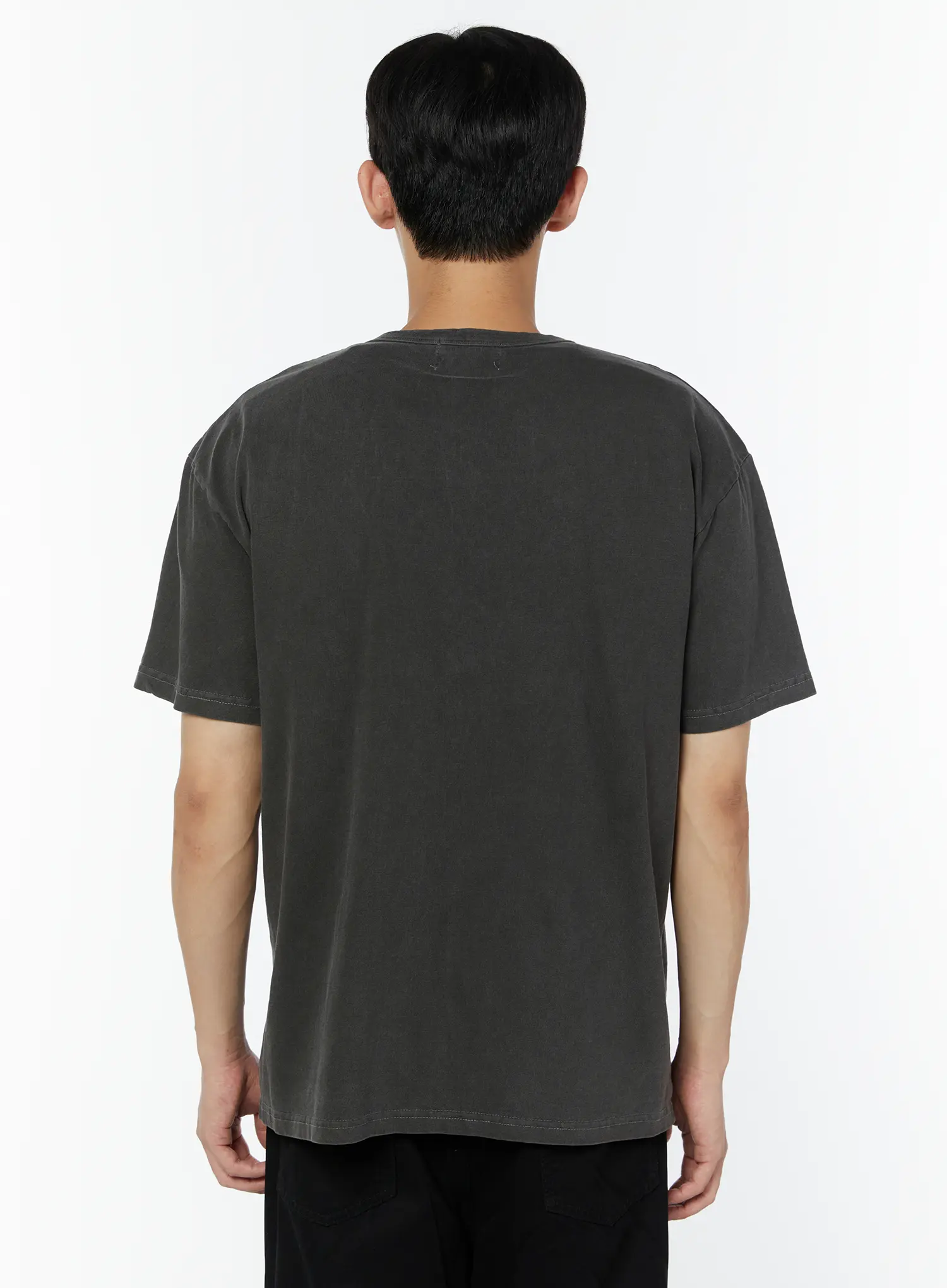 Men's Pigment Washed Henley Neck T-Shirt IU504 - Image 6