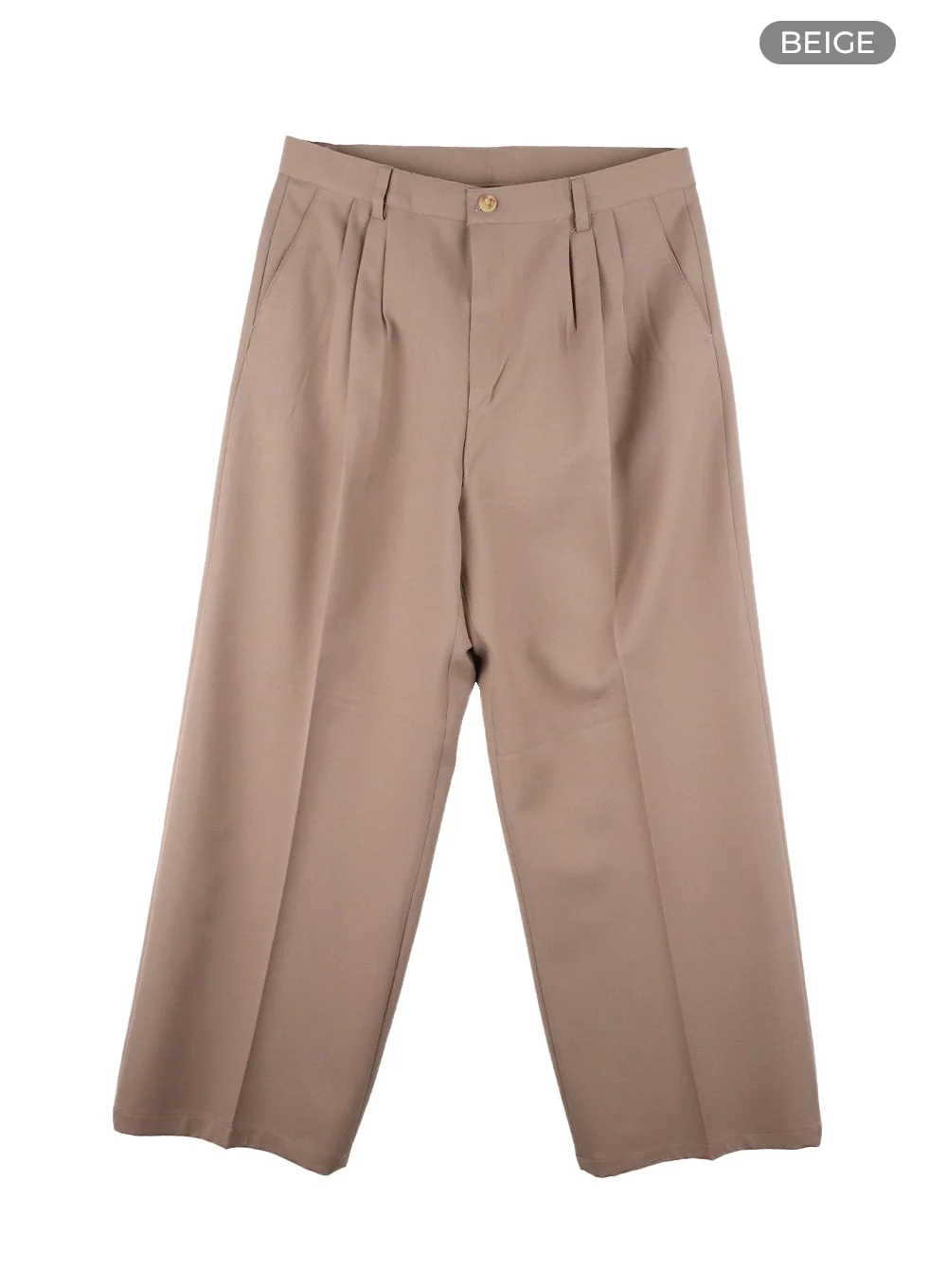 Men's Pintuck Wide Fit Tailored Pants IA402 - Image 11