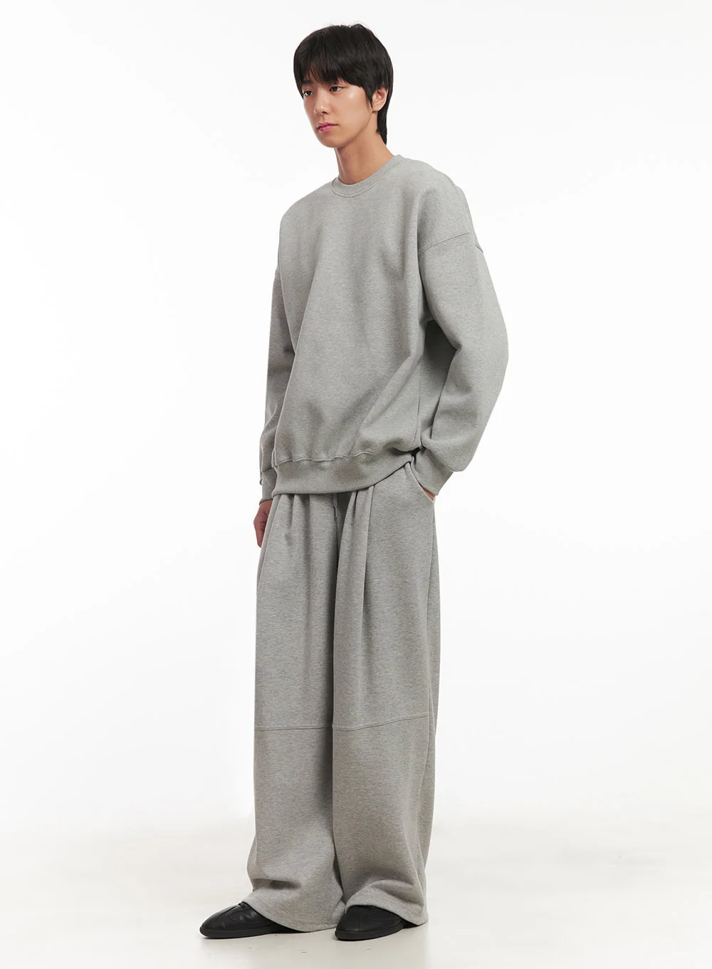 Men's Pintuck Wide-Leg Sweatpants IA510