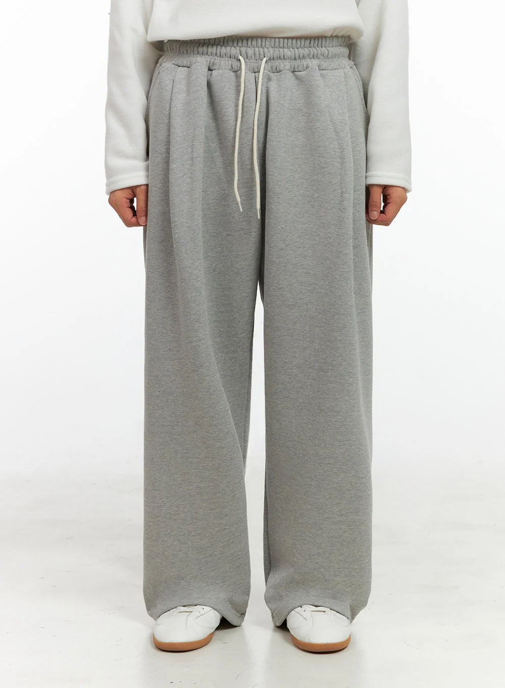 Men's Pintuck Wide-Leg Sweatpants IN426 - Image 2