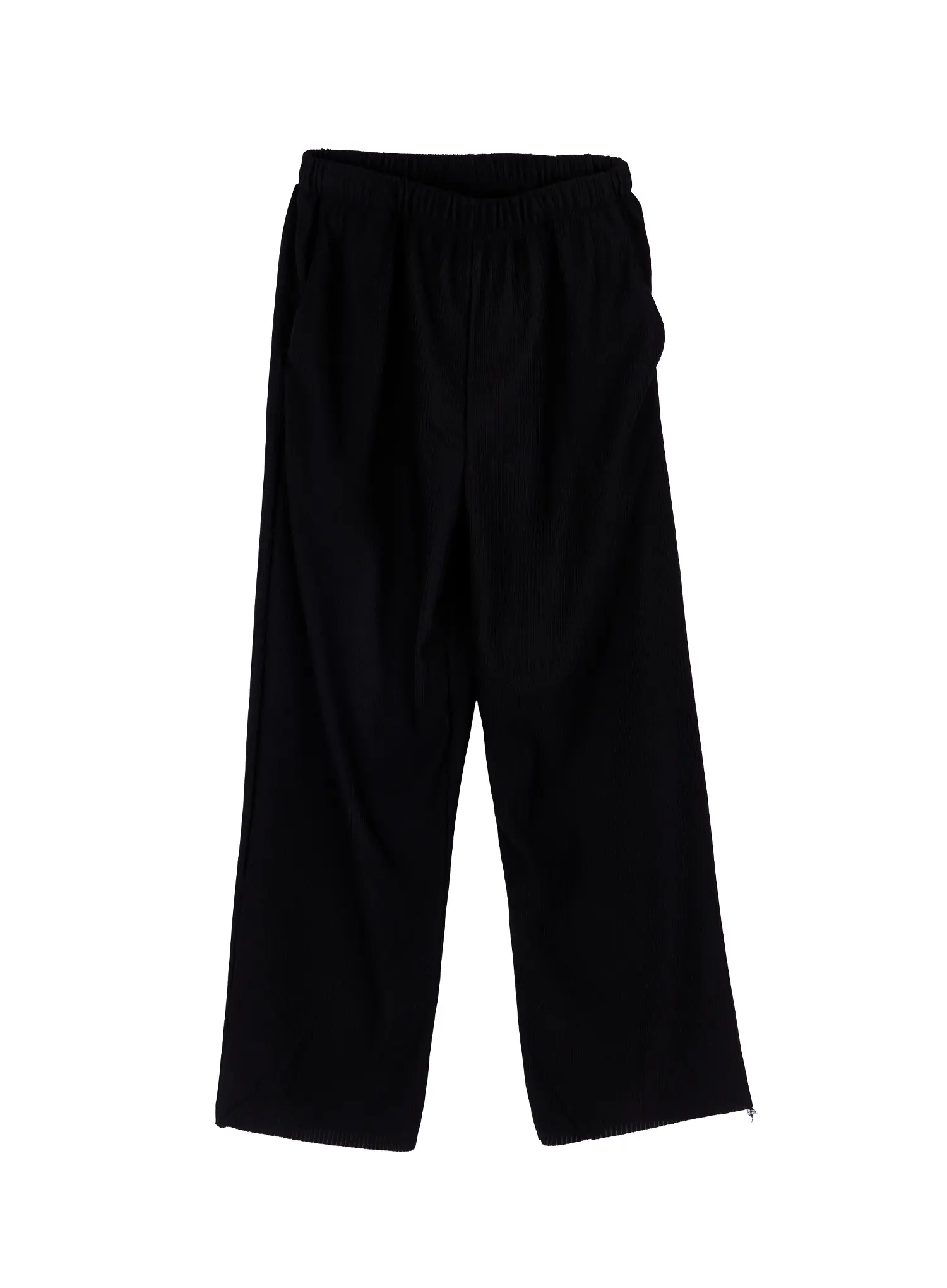 Men's Pleated Wide Leg Pants (Black) IY504 - Image 7