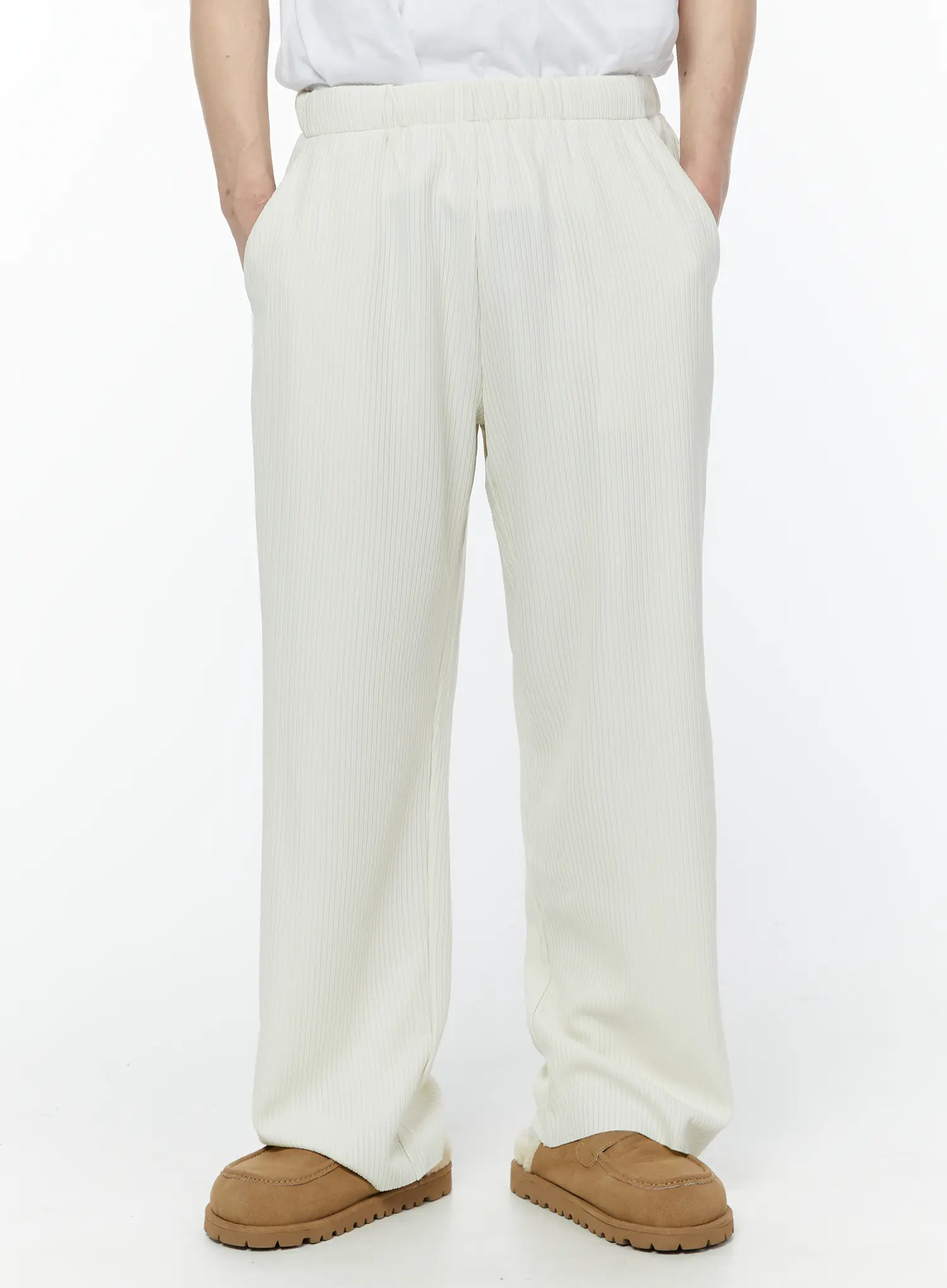 Men's Pleated Wide Leg Pants IY506