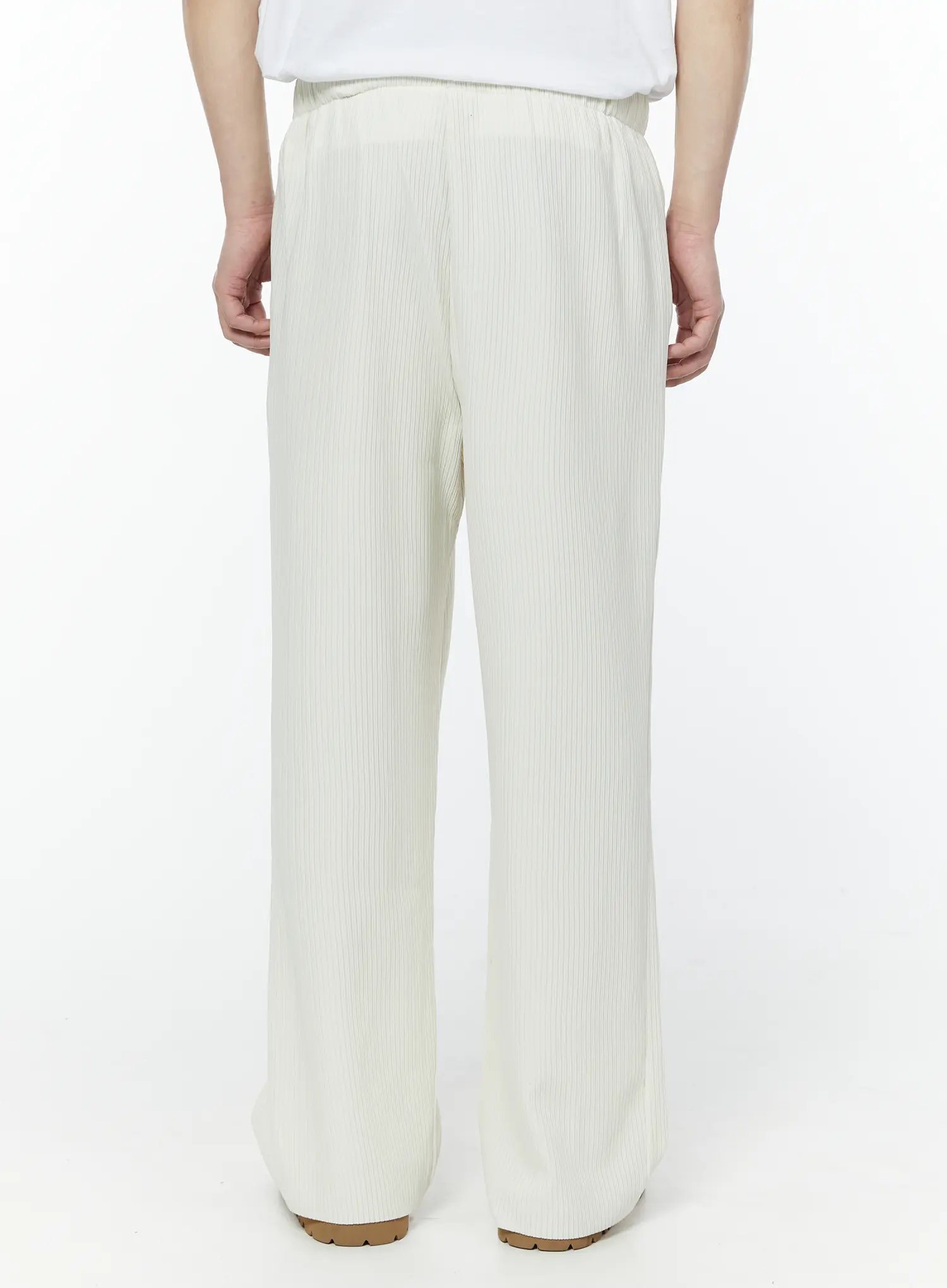 Men's Pleated Wide Leg Pants IY506 - Image 3