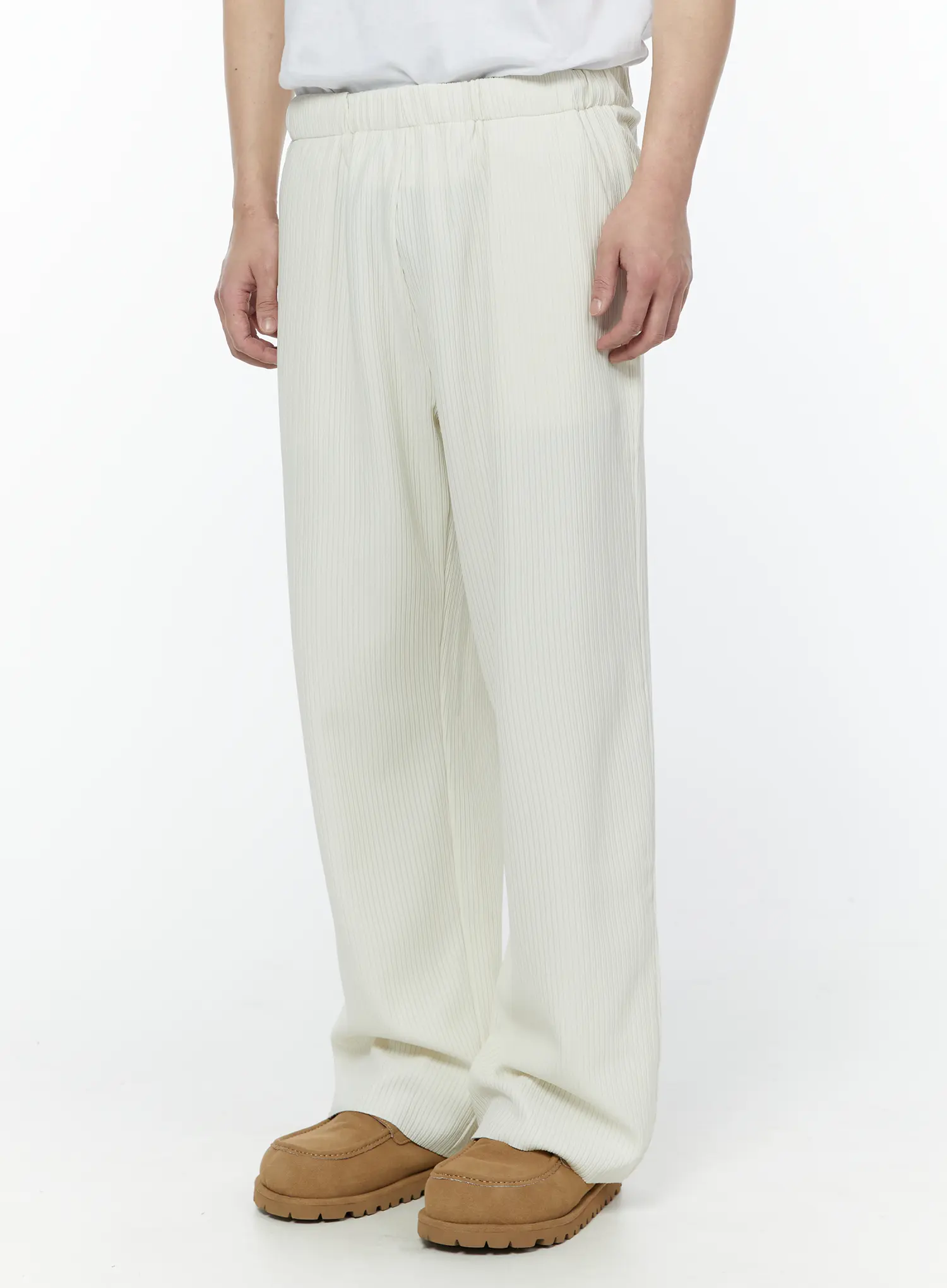 Men's Pleated Wide Leg Pants IY506 - Image 5