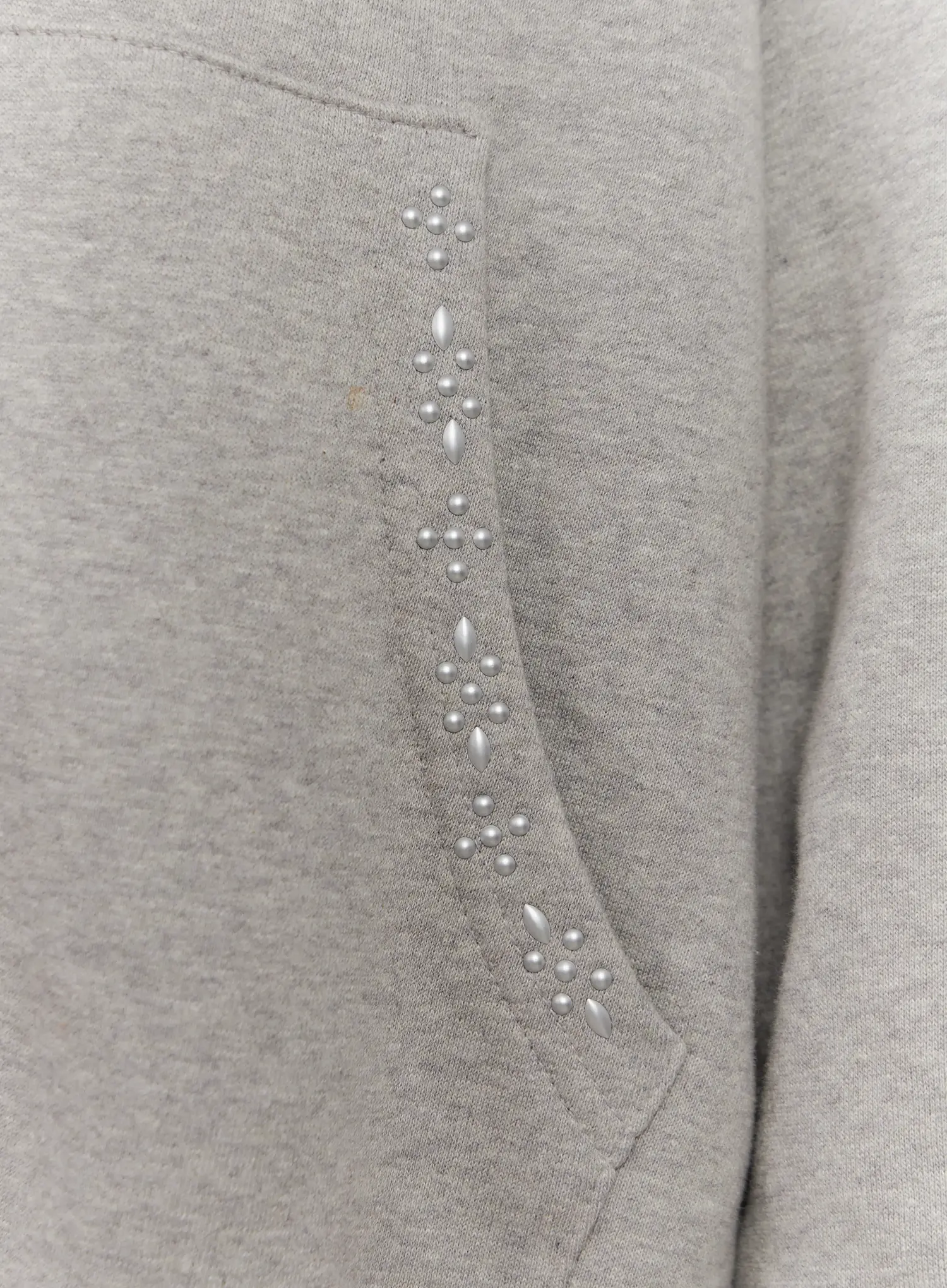 Men's Point Stud Zip-Up Hoodie IO528 - Image 13
