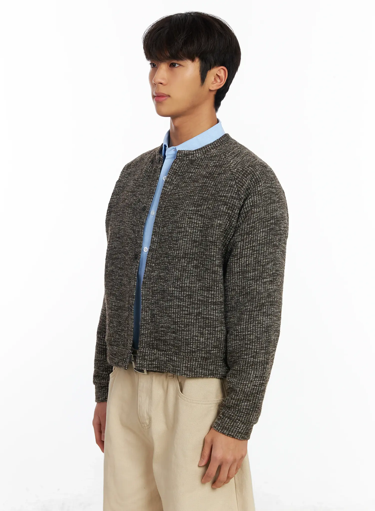 Men's Raglan Knit Jacket IF504 - Image 4