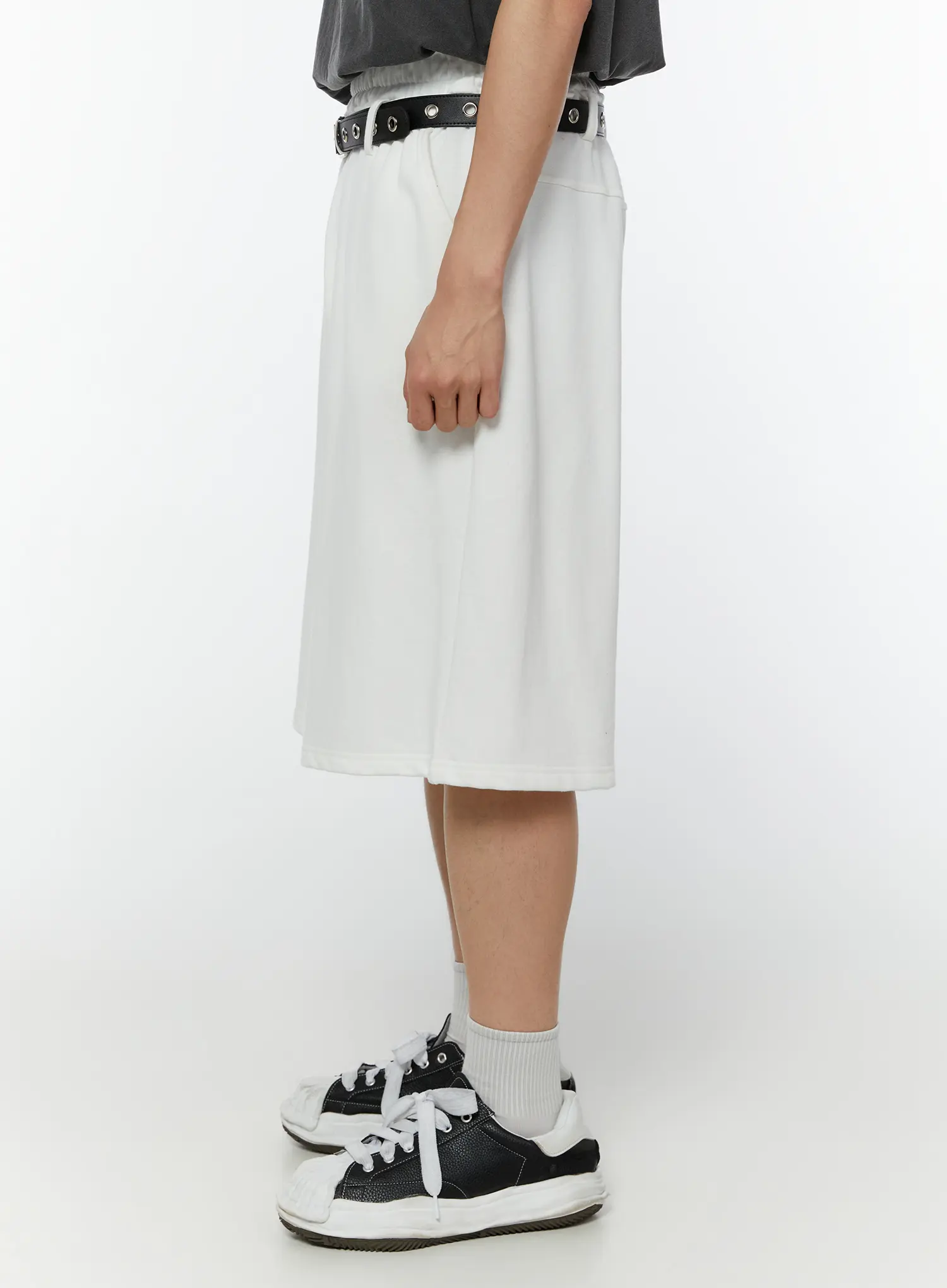 Men's Relaxed Fit Belted Shorts IU515 - Image 5