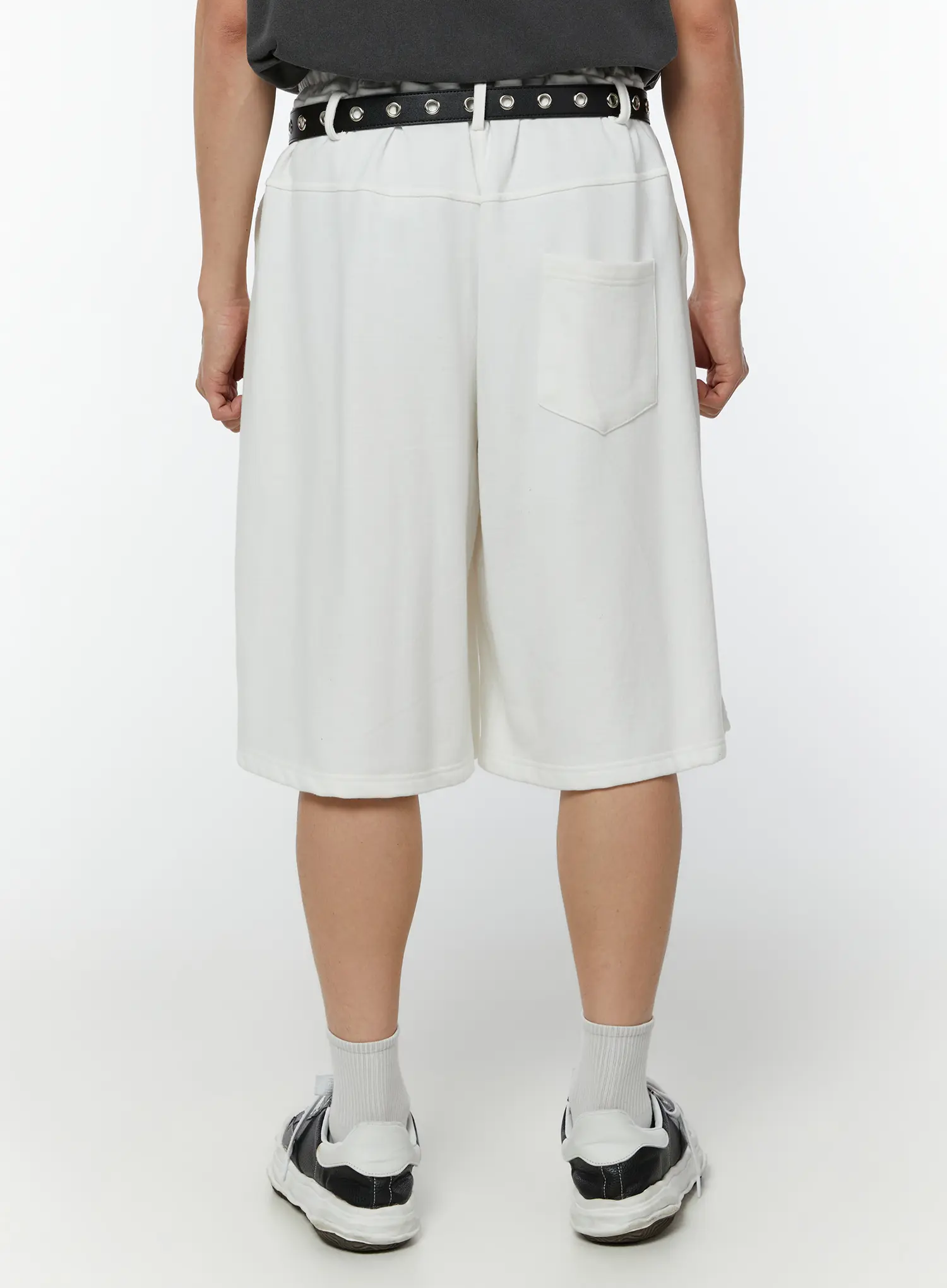 Men's Relaxed Fit Belted Shorts IU515 - Image 6