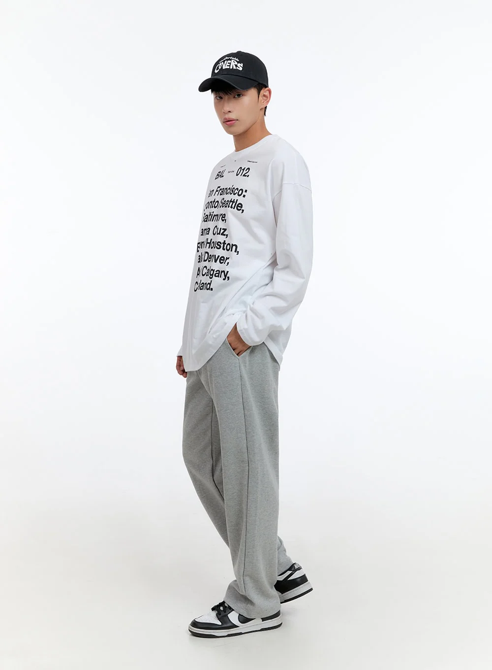 Men's Relaxed Fit Cotton Sweatpants (Gray) IS413 - Image 7