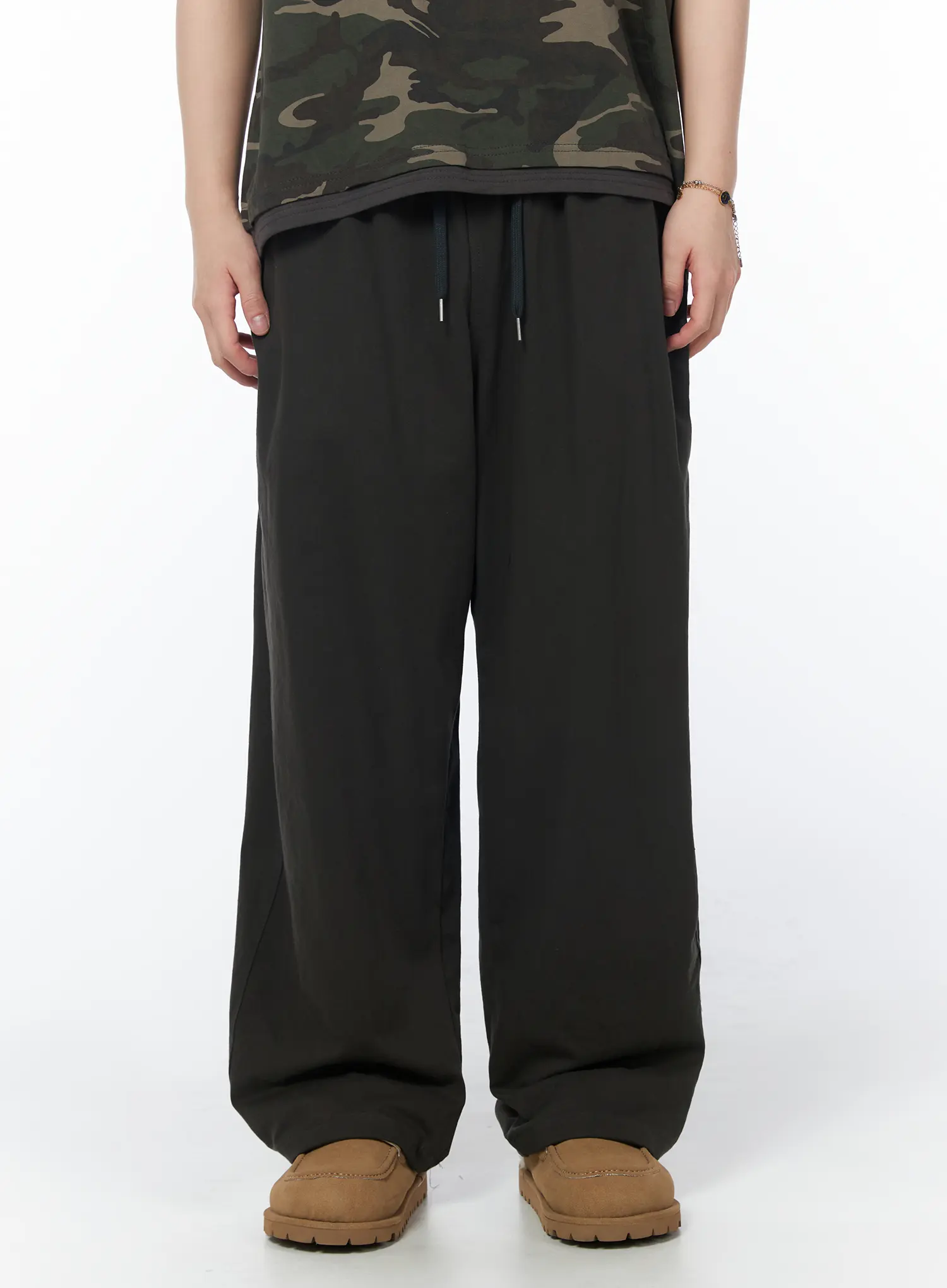 Men's Relaxed-Fit Track Pants (Dark Green) IY522