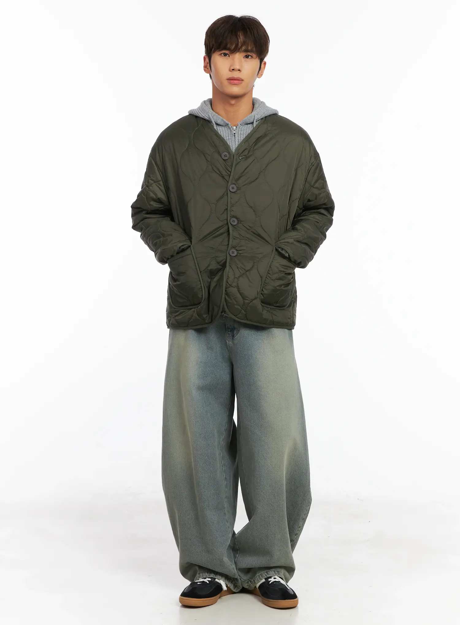Men's Relaxed Fit Wide Jeans ID511 - Image 8