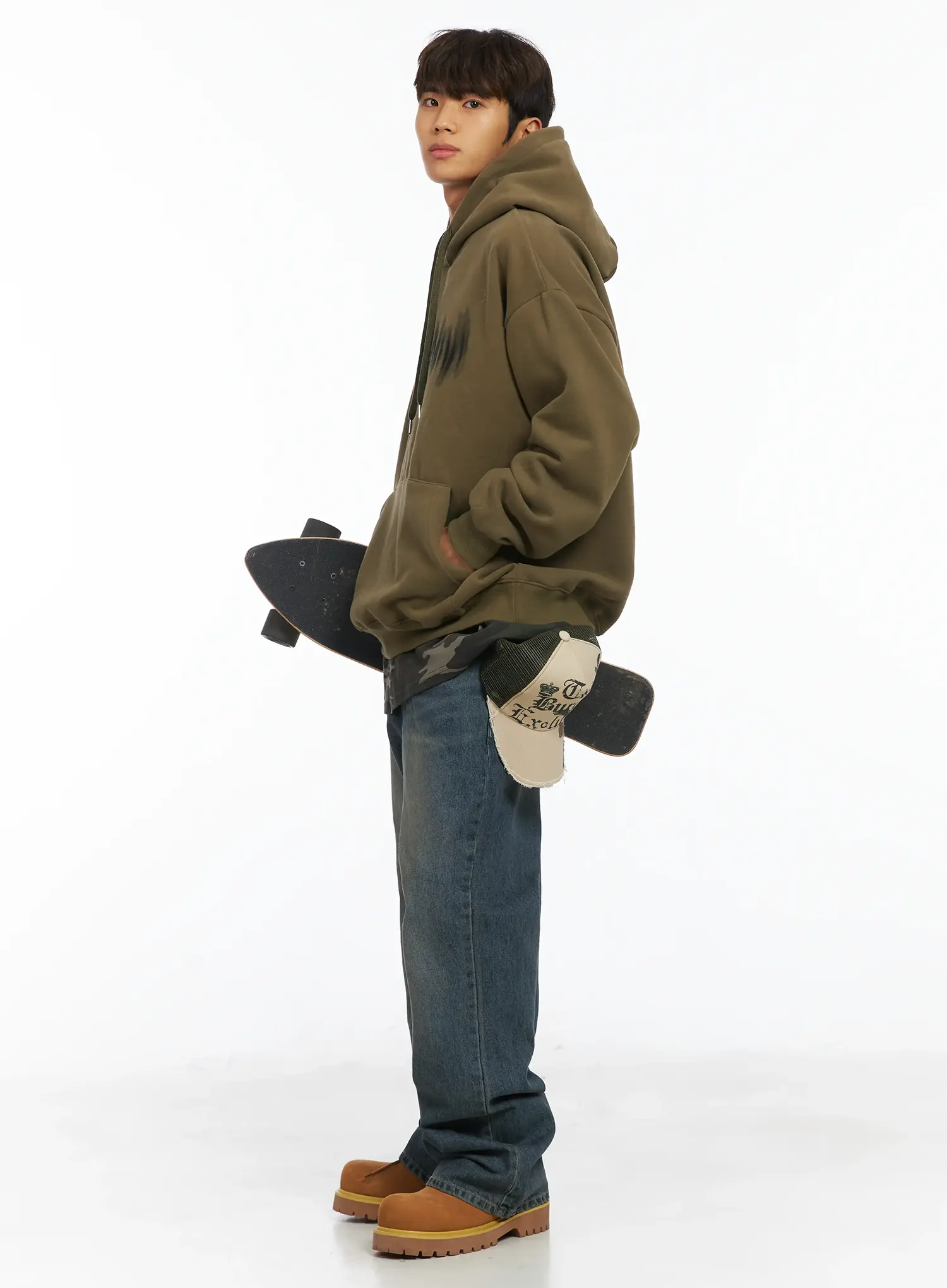 Men's Relaxed Semi-Flared Jeans IJ514 - Image 8