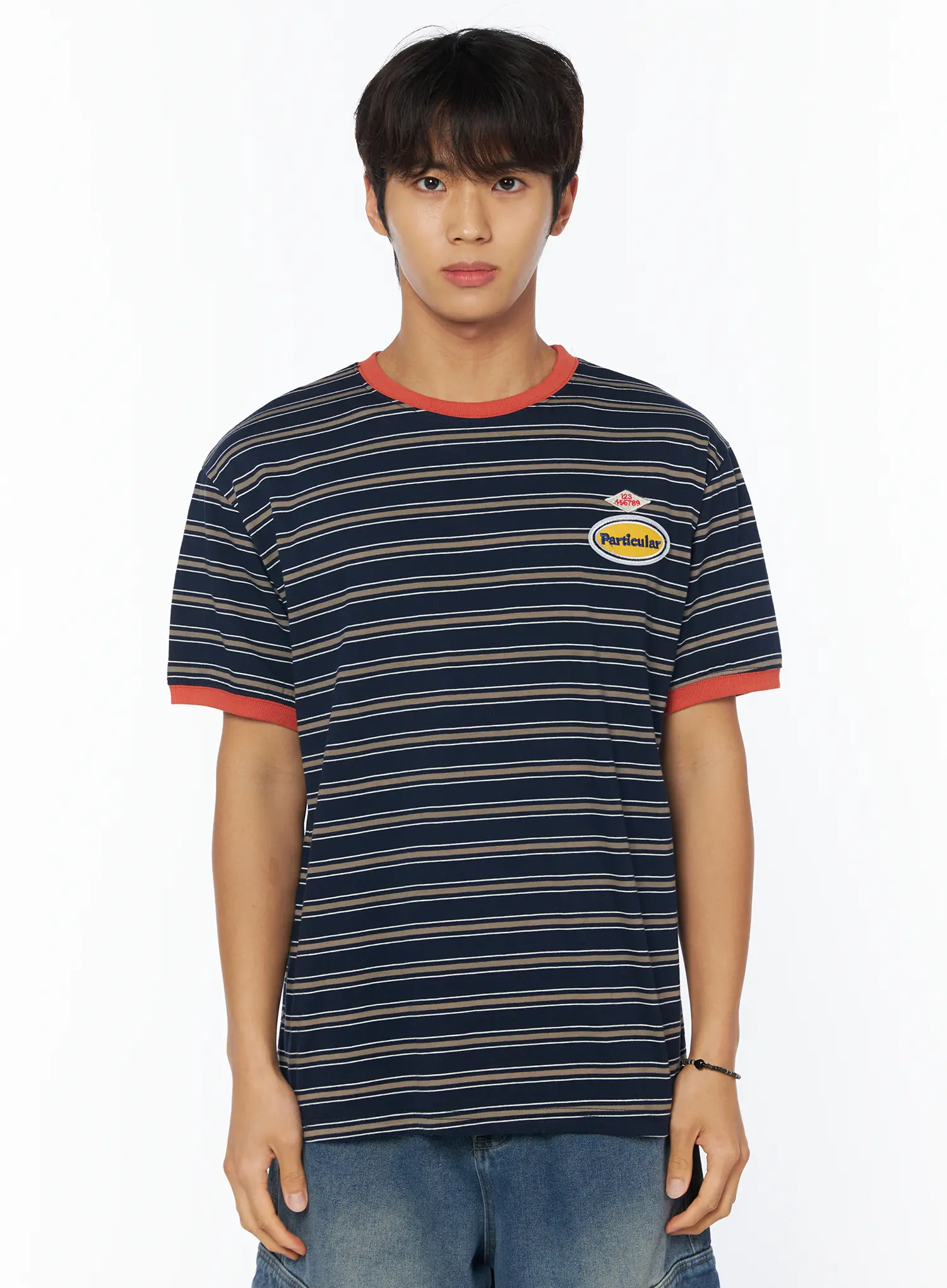 Men's Retro Striped T-Shirt IU503 - Image 12