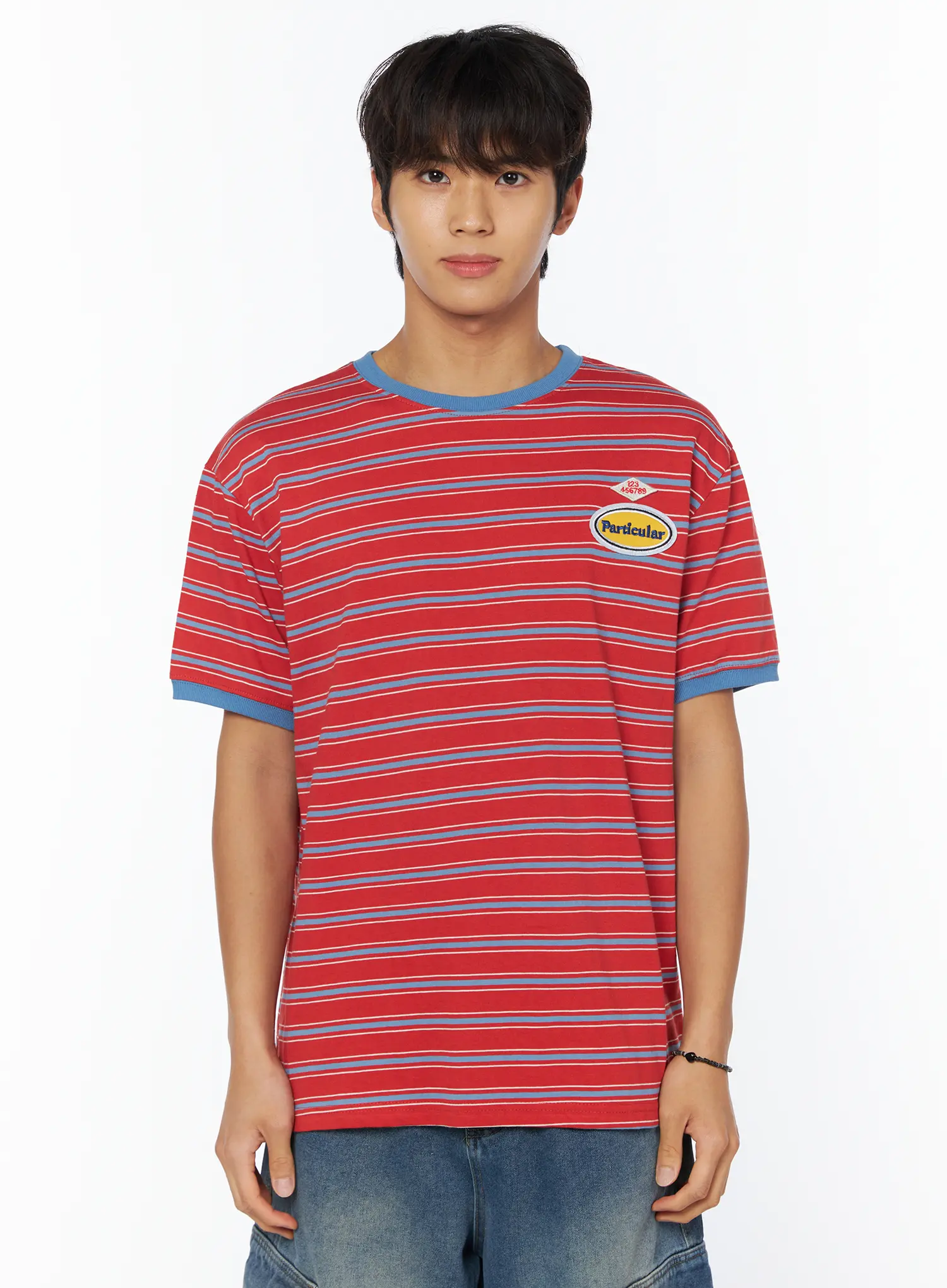 Men's Retro Striped T-Shirt IU503 - Image 13