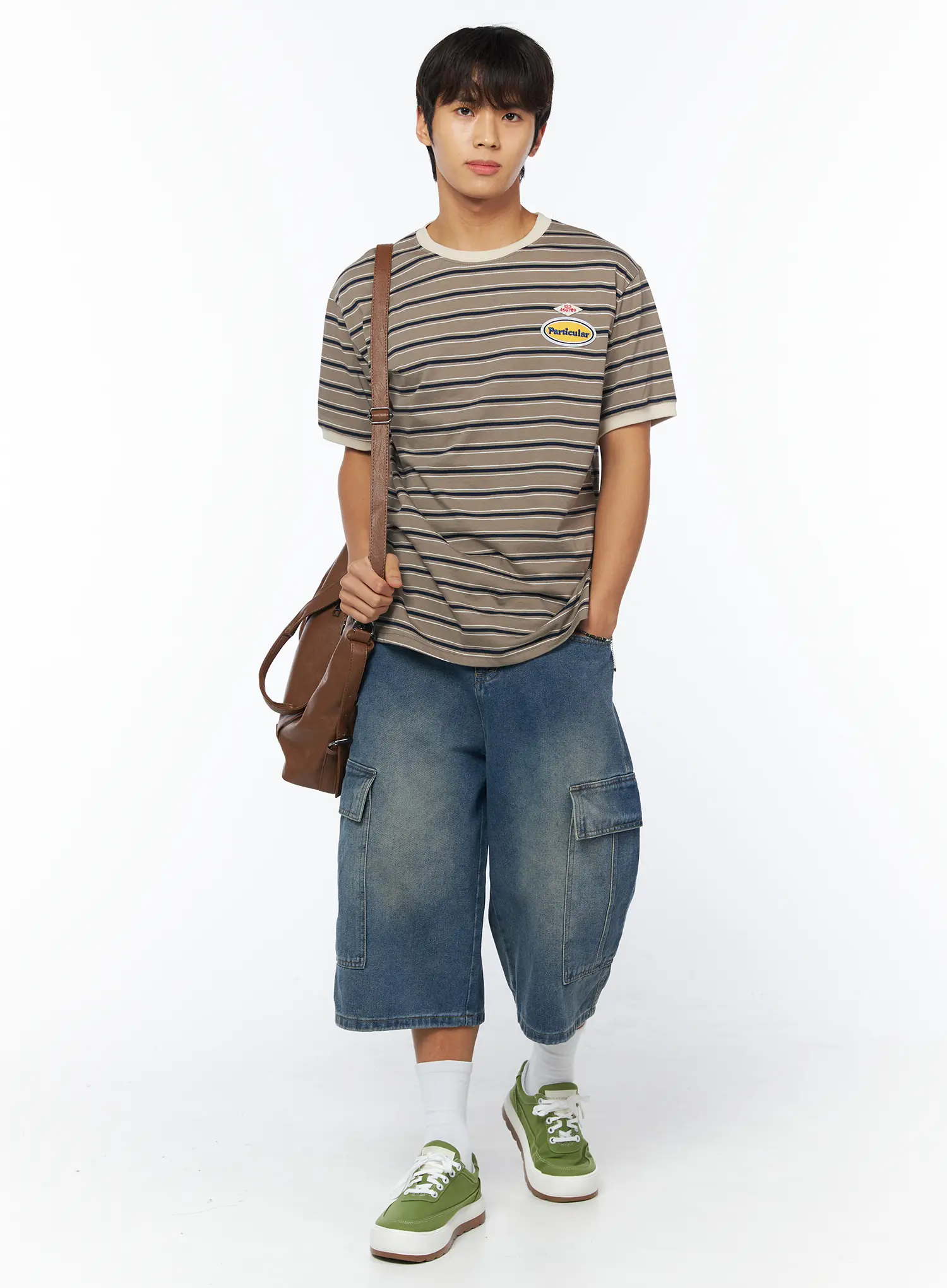 Men's Retro Striped T-Shirt IU503 - Image 8