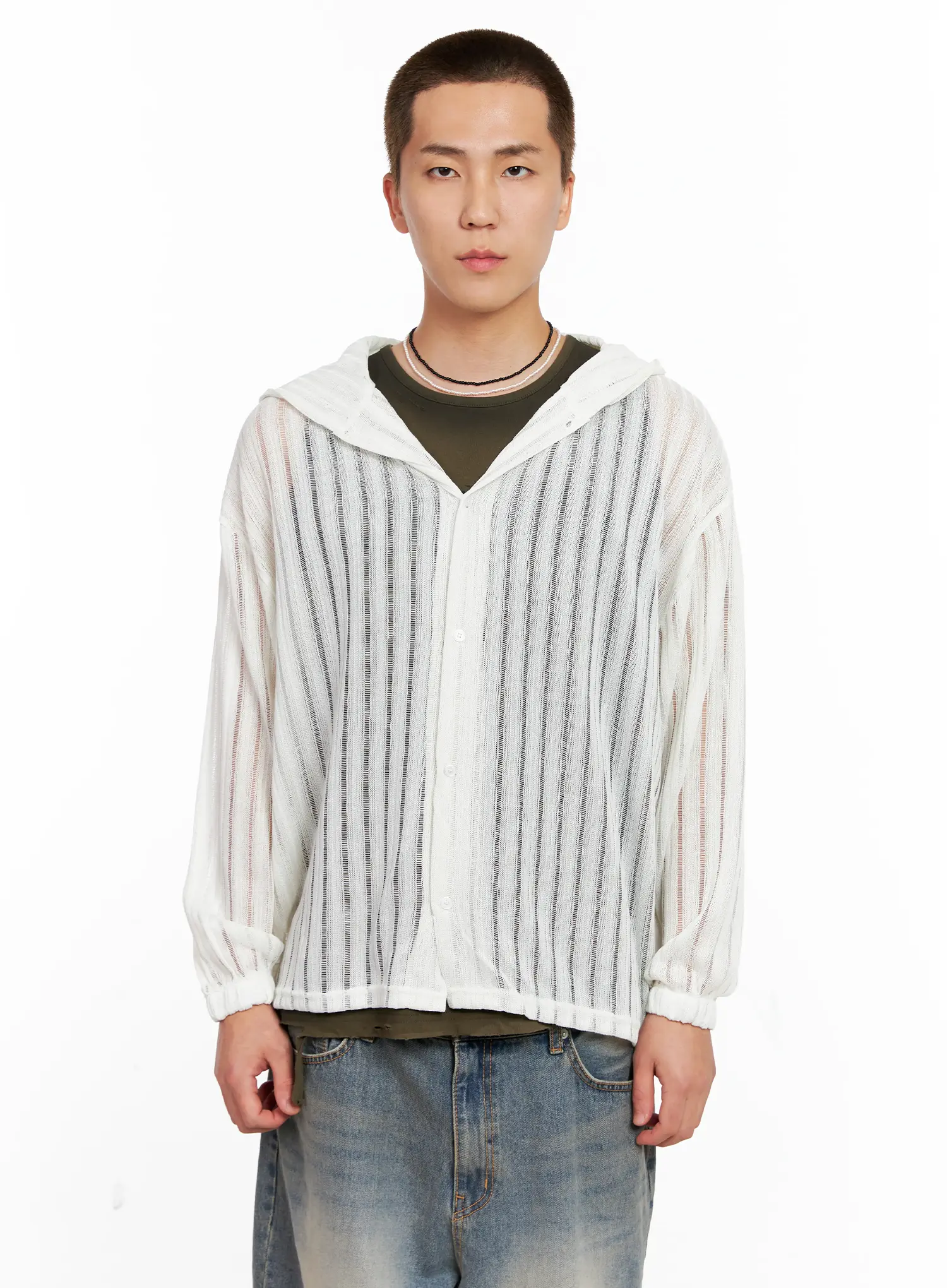 Men's Ribbed Knit Sweater IG511 - Image 15