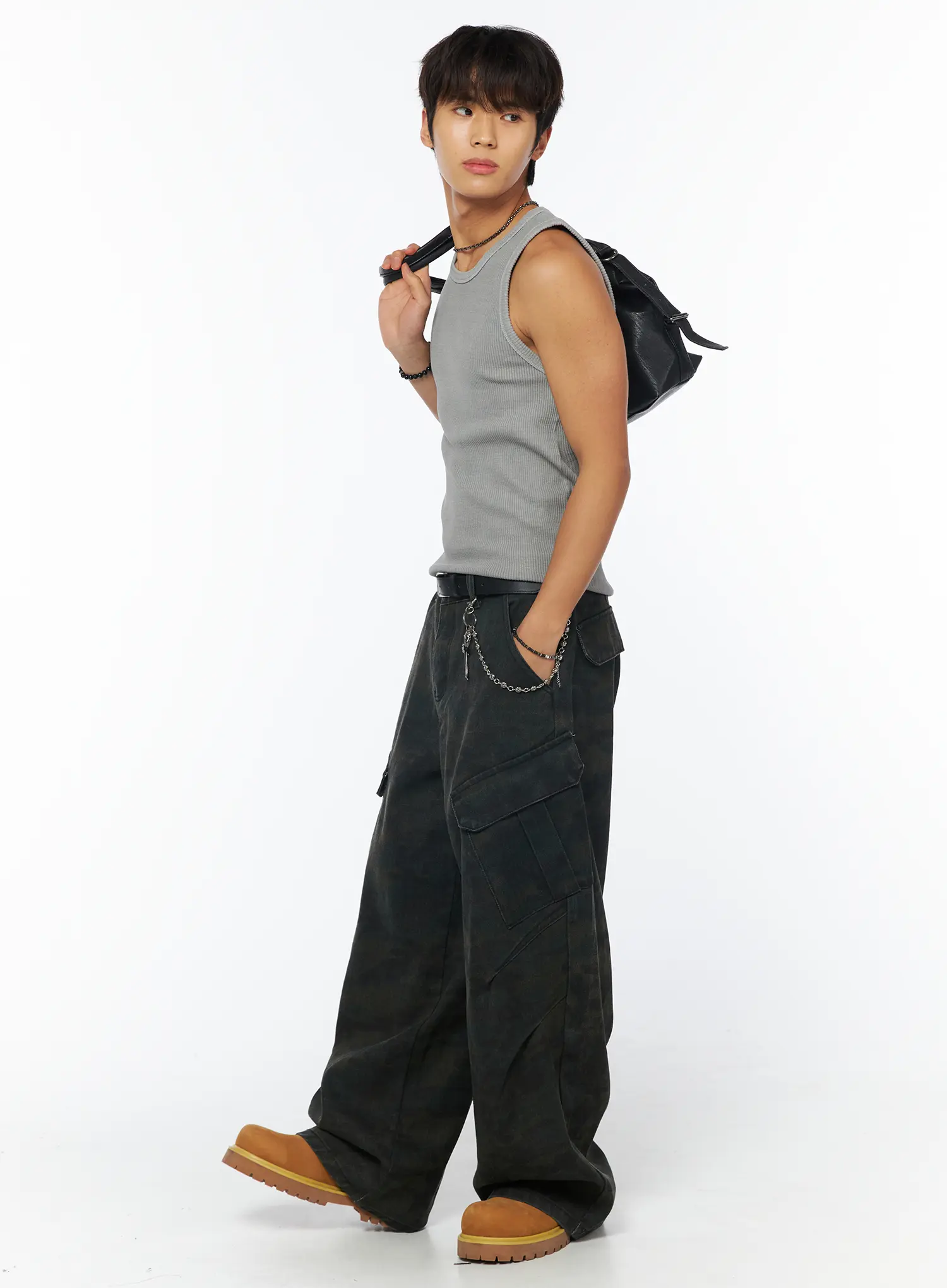 Men's Ribbed Sleeveless Shirt IU503 - Image 2