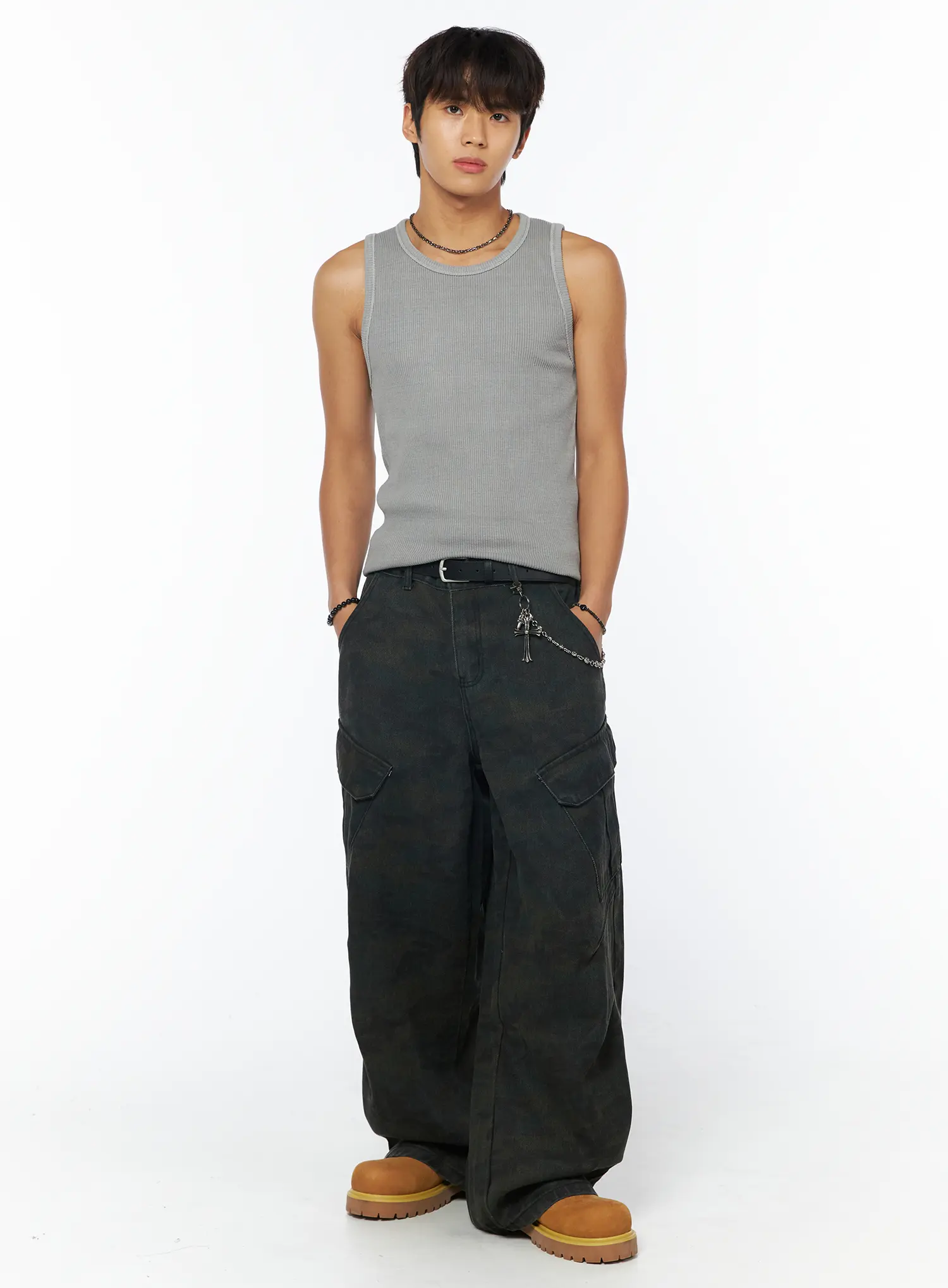 Men's Ribbed Sleeveless Shirt IU503 - Image 7