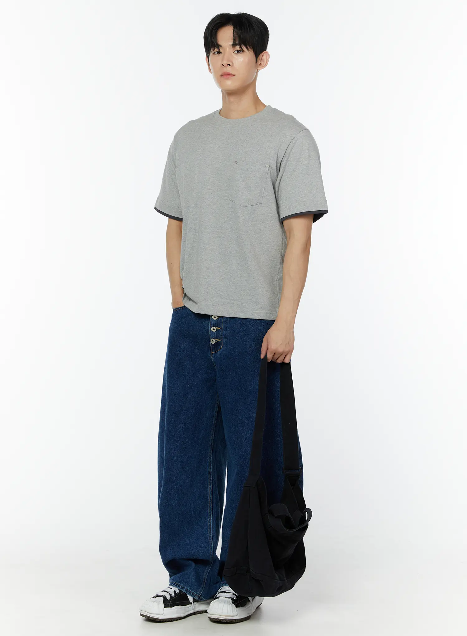 Men's Rohan Curved Fit Wide-Leg Jeans IU504 - Image 7
