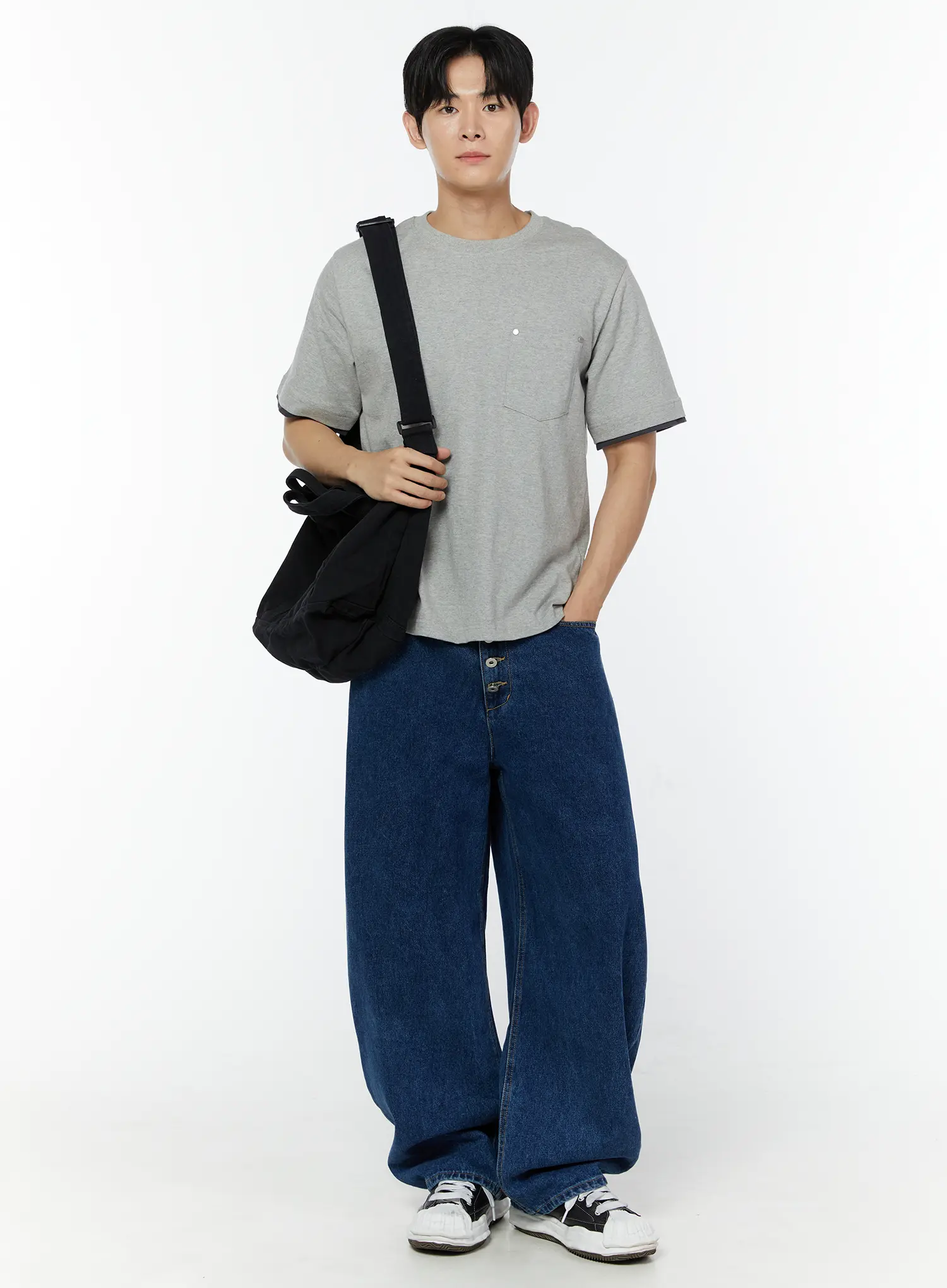 Men's Rohan Curved Fit Wide-Leg Jeans IU504 - Image 8