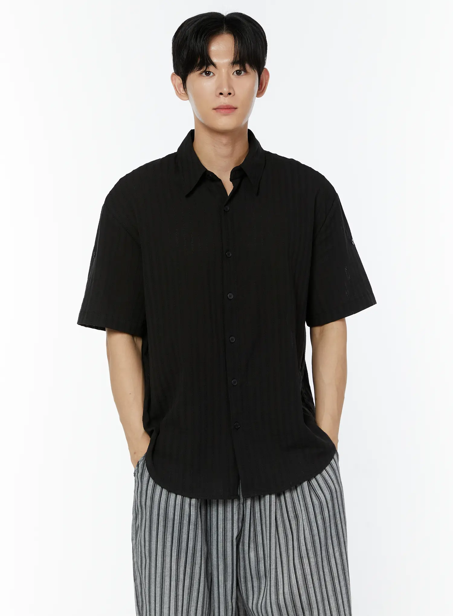 Men's Roll Up Sleeve Shirt IU504