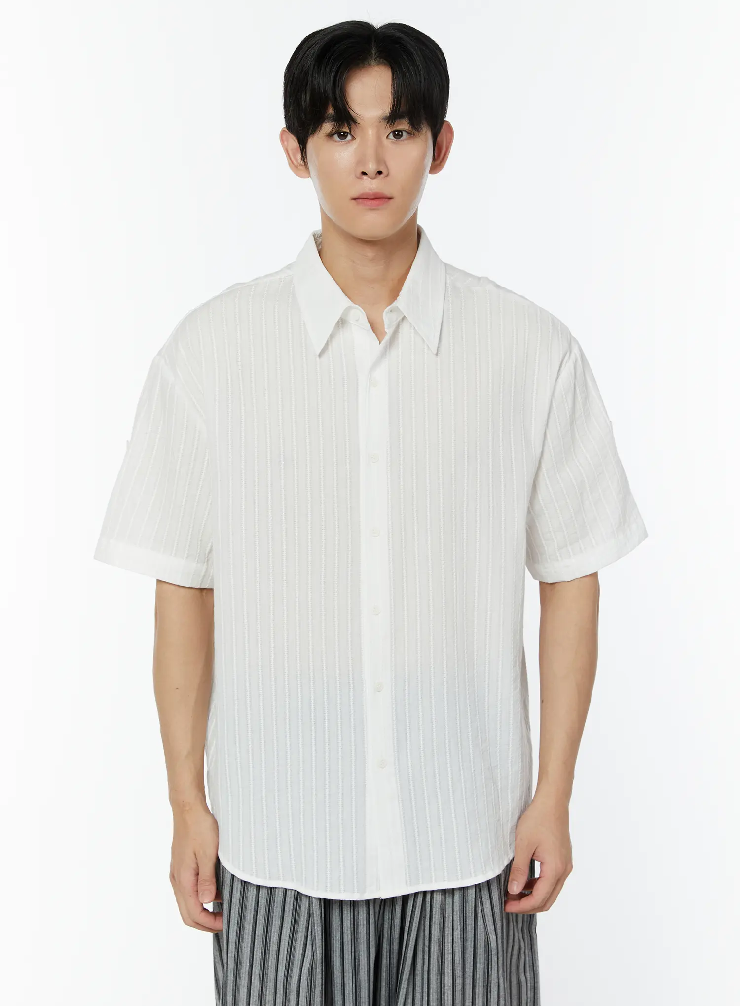 Men's Roll Up Sleeve Shirt IU504 - Image 10