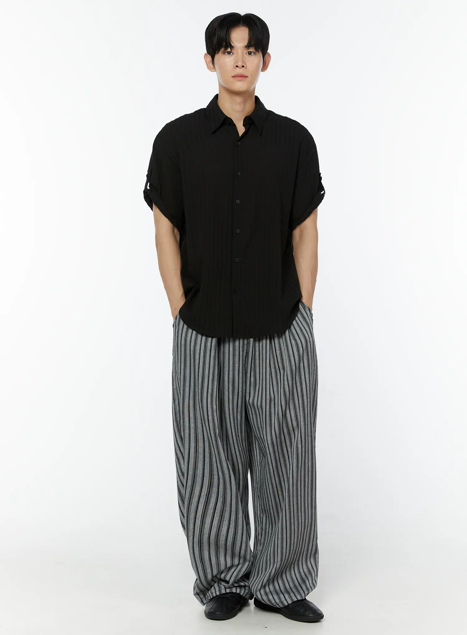 Men's Roll Up Sleeve Shirt IU504 - Image 2