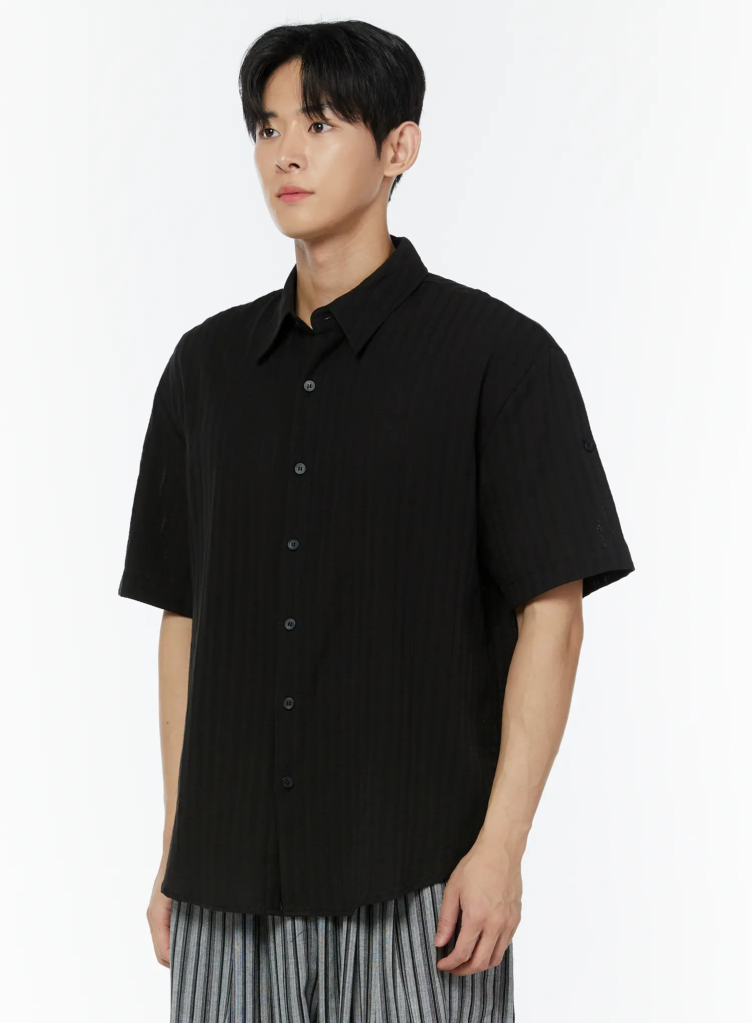 Men's Roll Up Sleeve Shirt IU504 - Image 4