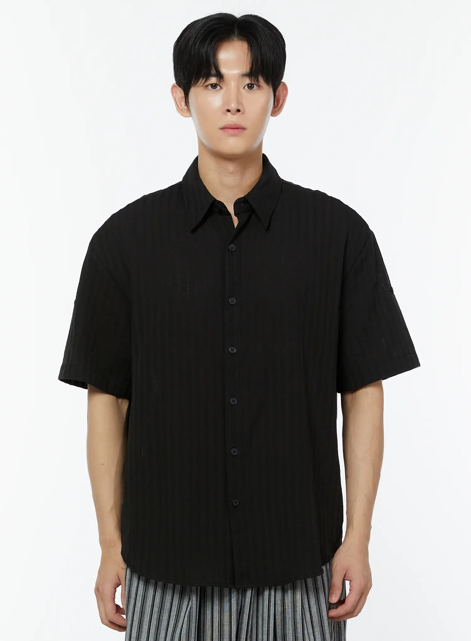 Men's Roll Up Sleeve Shirt IU504 - Image 8