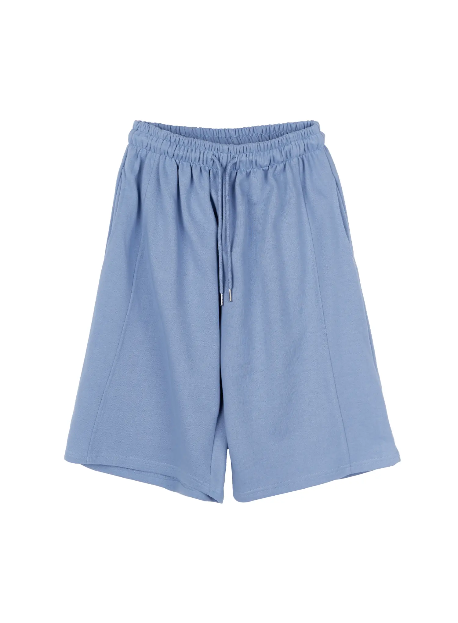 Men's Side Slit Bermuda Sweat Shorts (Light Blue) IY504 - Image 6