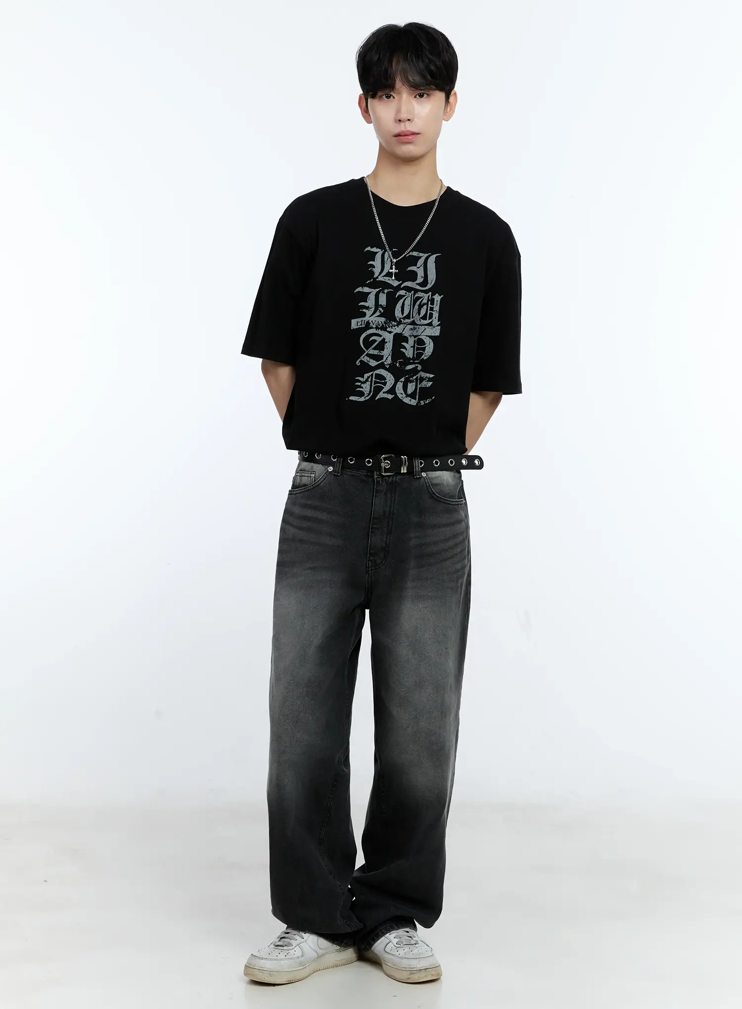 Men's Single-Eyelet Belt IL529 - Image 5