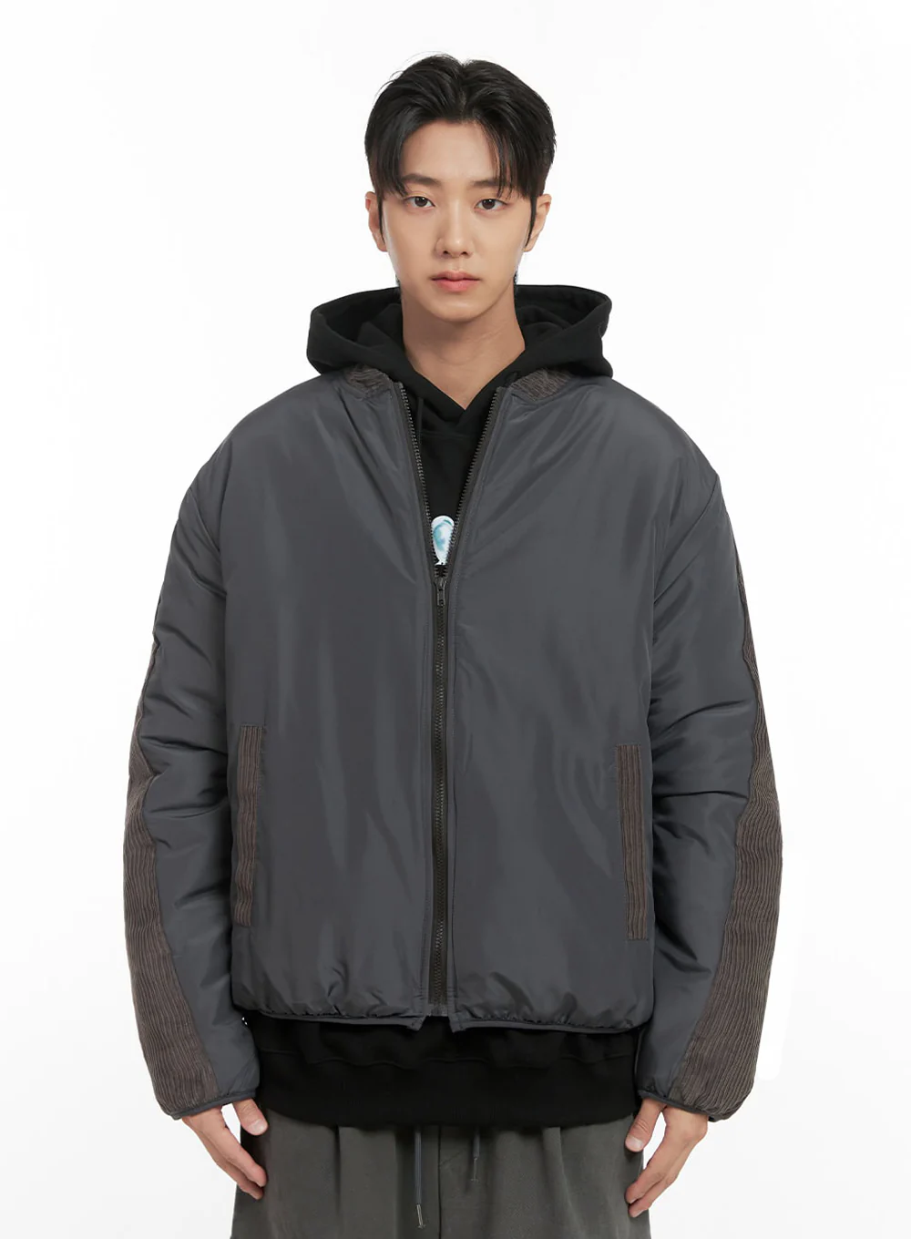 Men's Smooth Puffer Zip-Up Jacket ID406 - Image 10