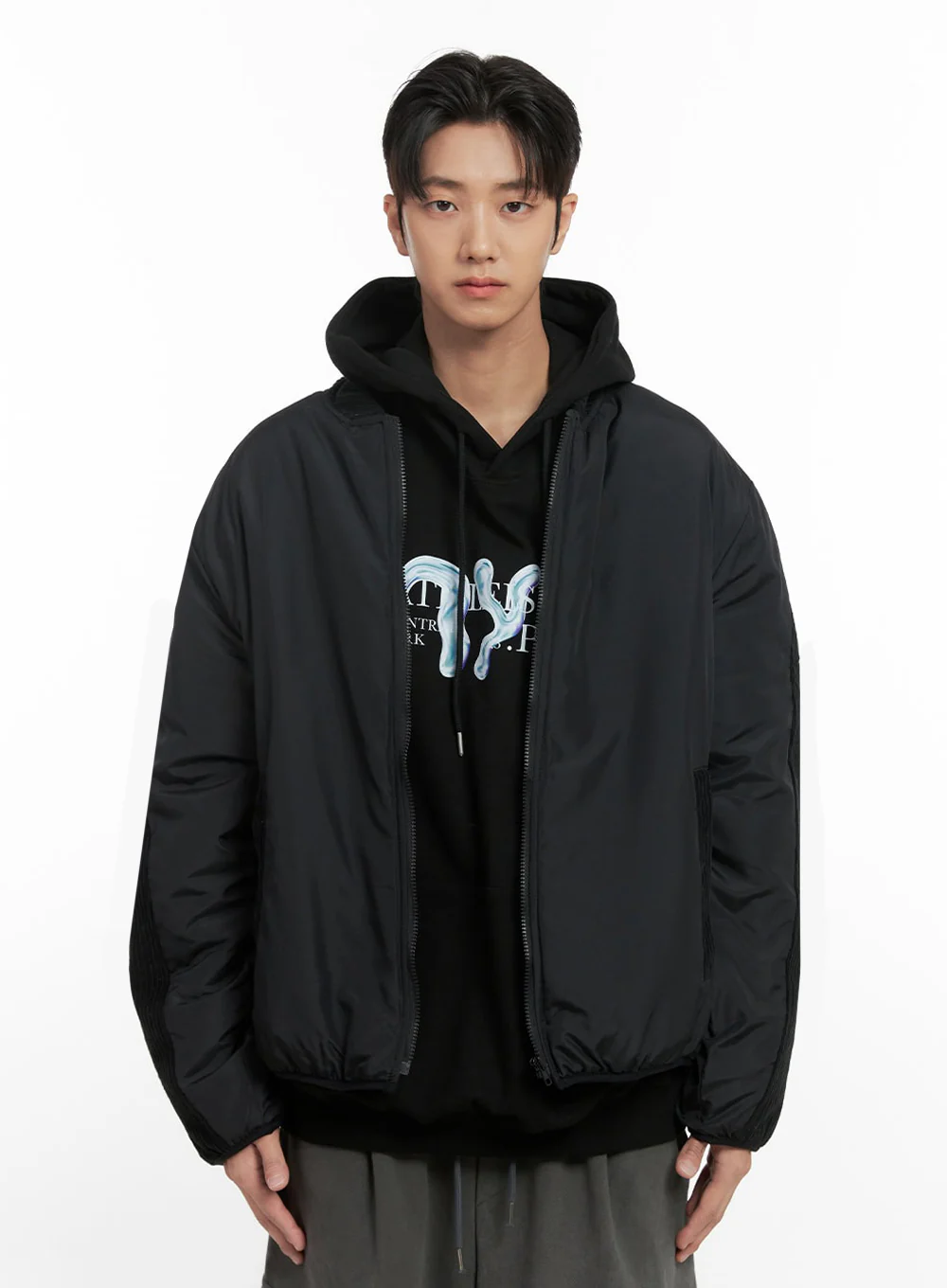 Men's Smooth Puffer Zip-Up Jacket ID406 - Image 11