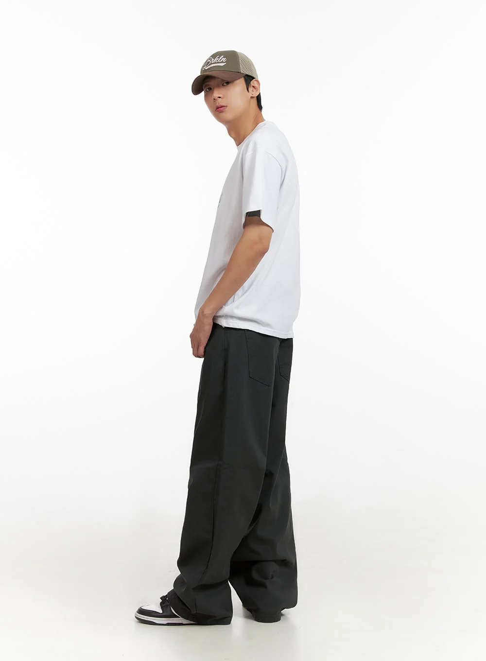 Men's Solid Cotton Baggy Pants IL404 - Image 6