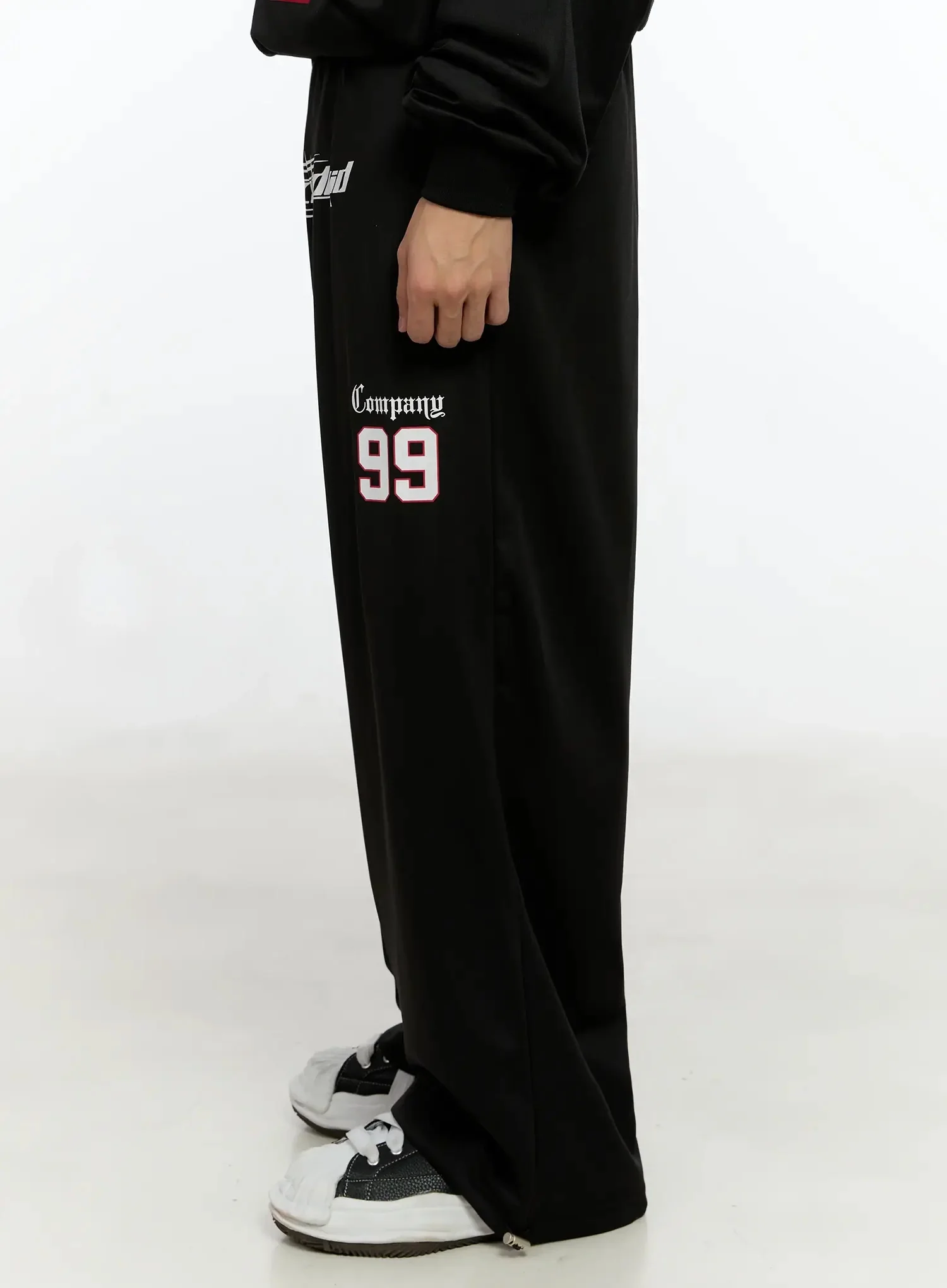 Men's Sports Graphic Wide Pants IN525 - Image 8