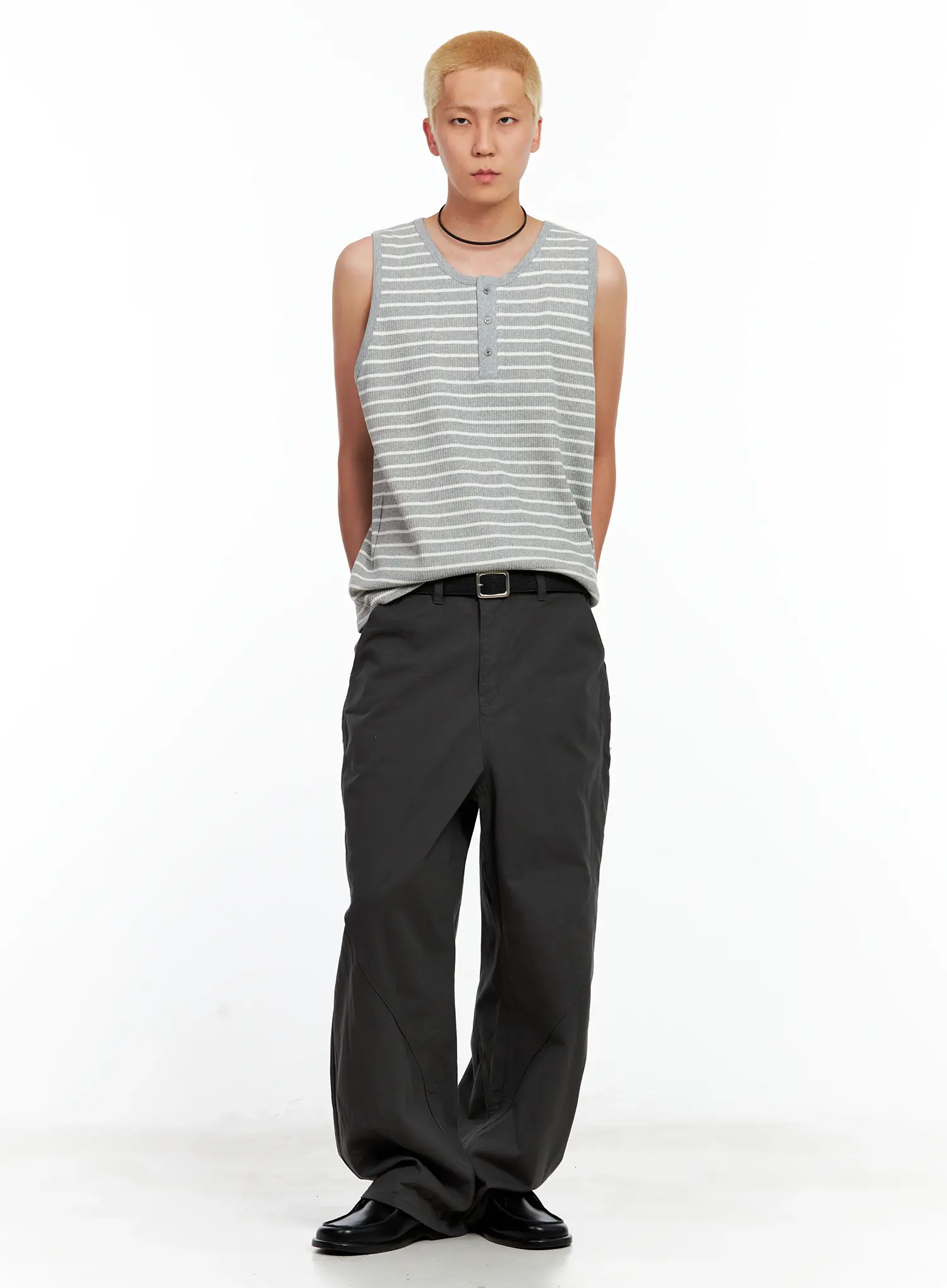 Men's Square Buckle Belt IL511 - Image 9