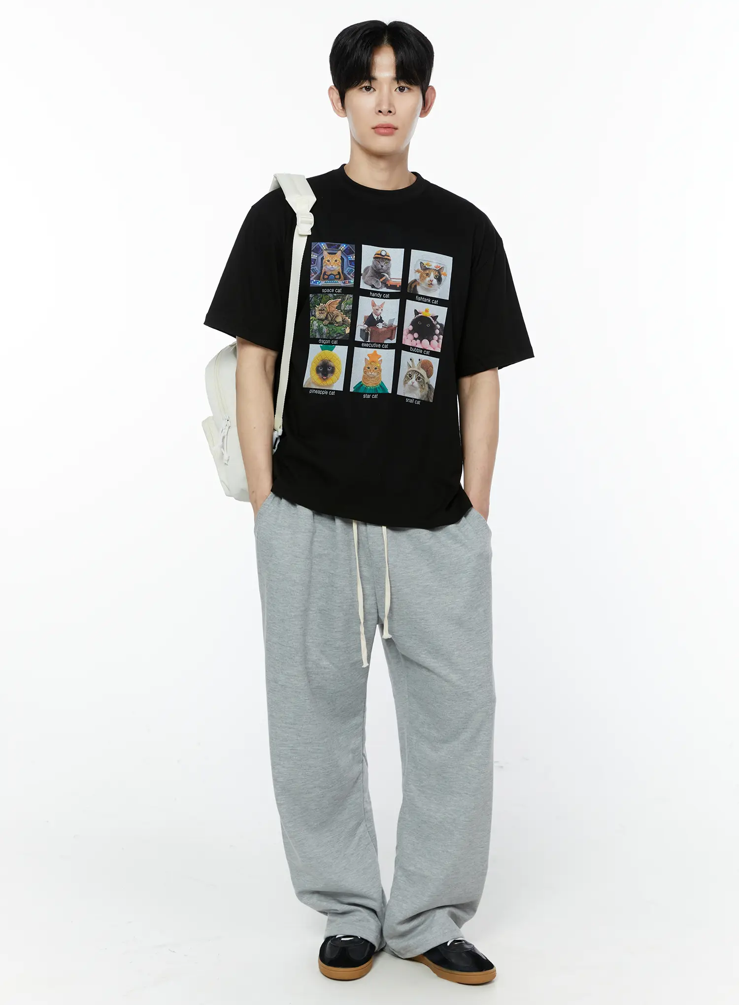 Men's Square Graphics Print T-Shirt IA530 - Image 2
