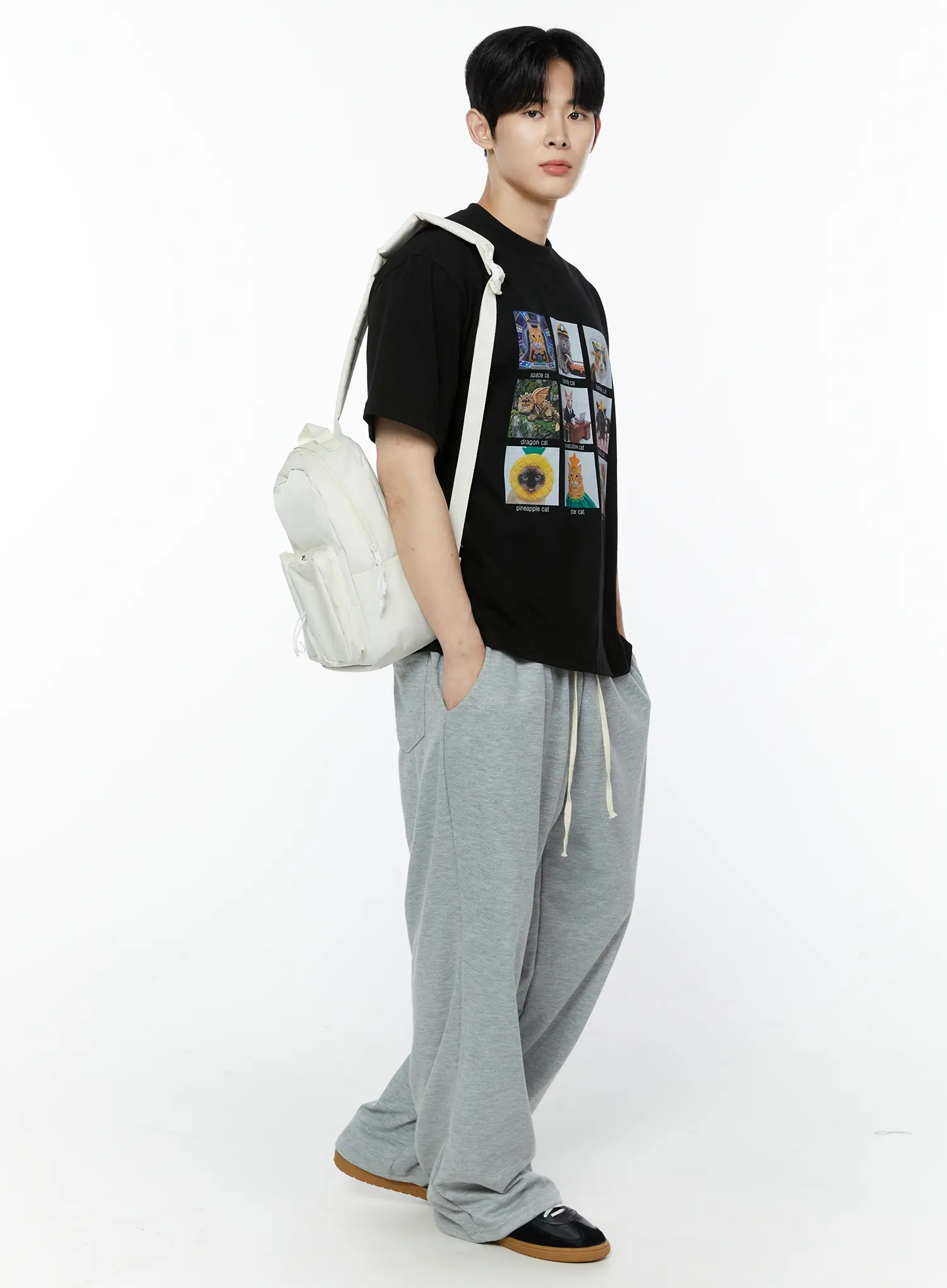 Men's Square Graphics Print T-Shirt IA530 - Image 8